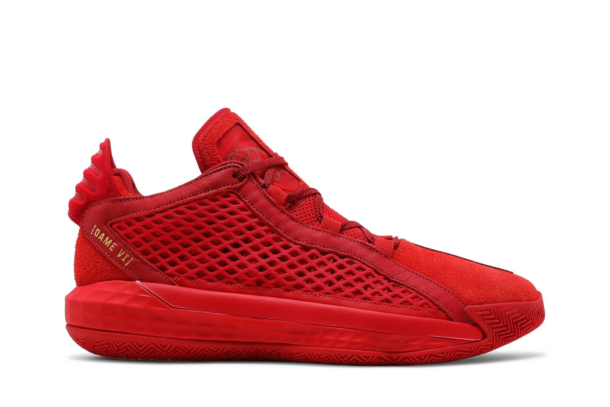 adidas Dame 6 Leather 'scarlet' in Red for Men | Lyst