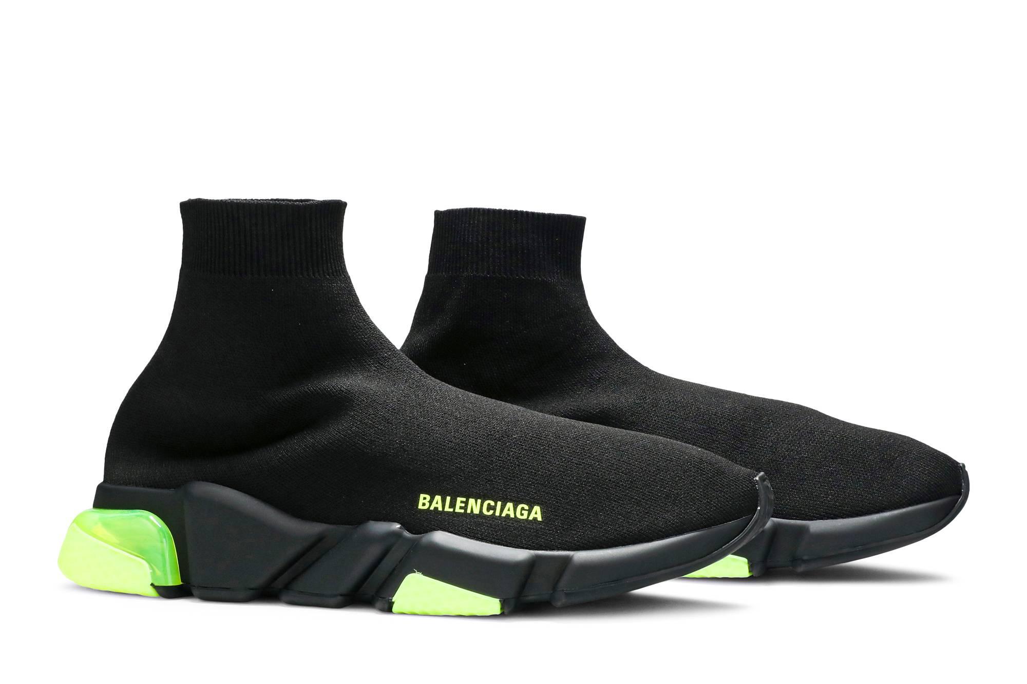 Balenciaga Speed Trainer 'clear Sole - Black Yellow Fluo' for Men | Lyst