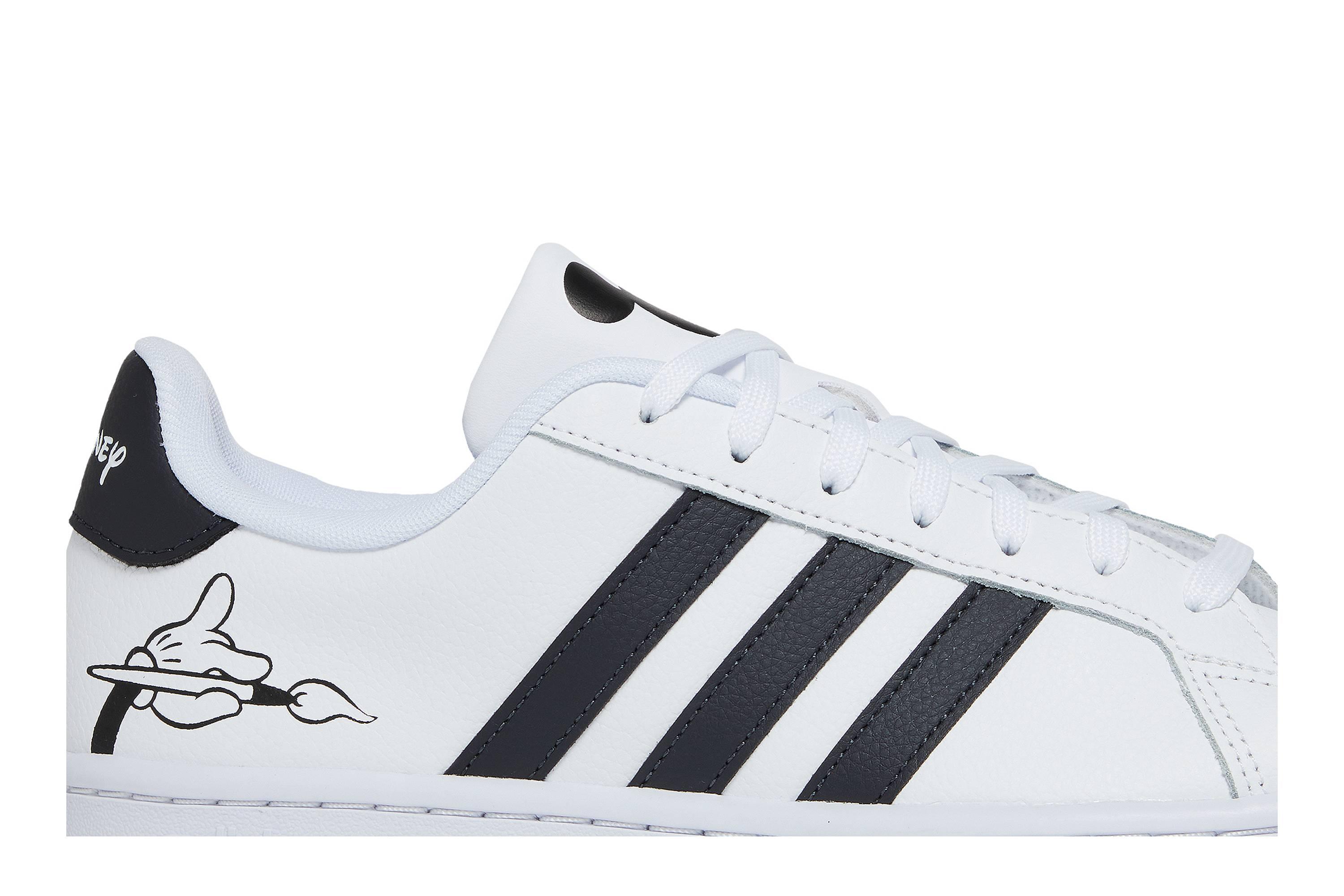 adidas Disney X Grand Court Base 'mickey Mouse' in White for Men | Lyst
