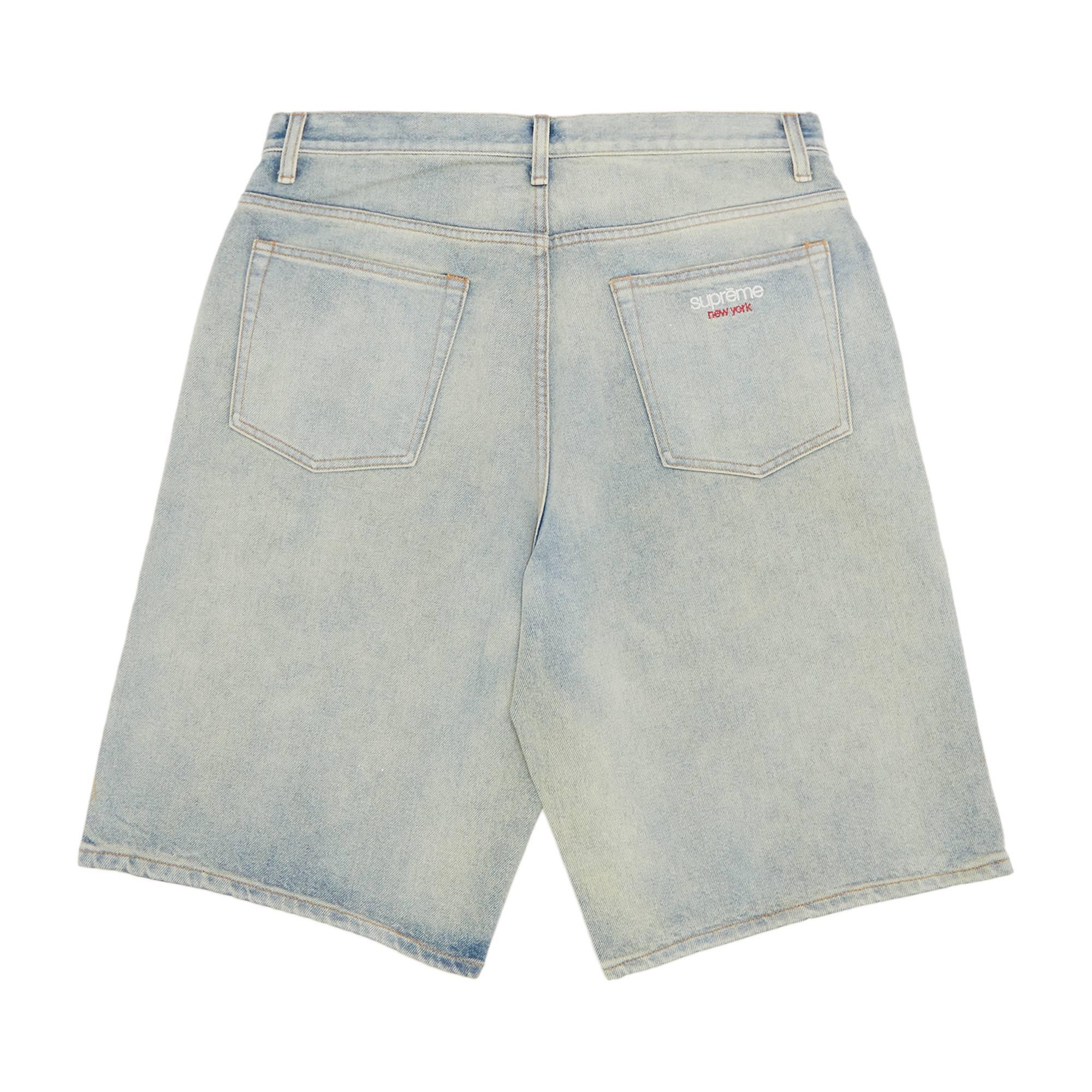 Supreme Baggy Denim Short 'dirty Indigo' in Blue for Men | Lyst