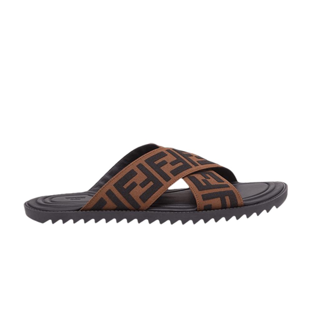 Fendi Slides 'brown' for Men Lyst