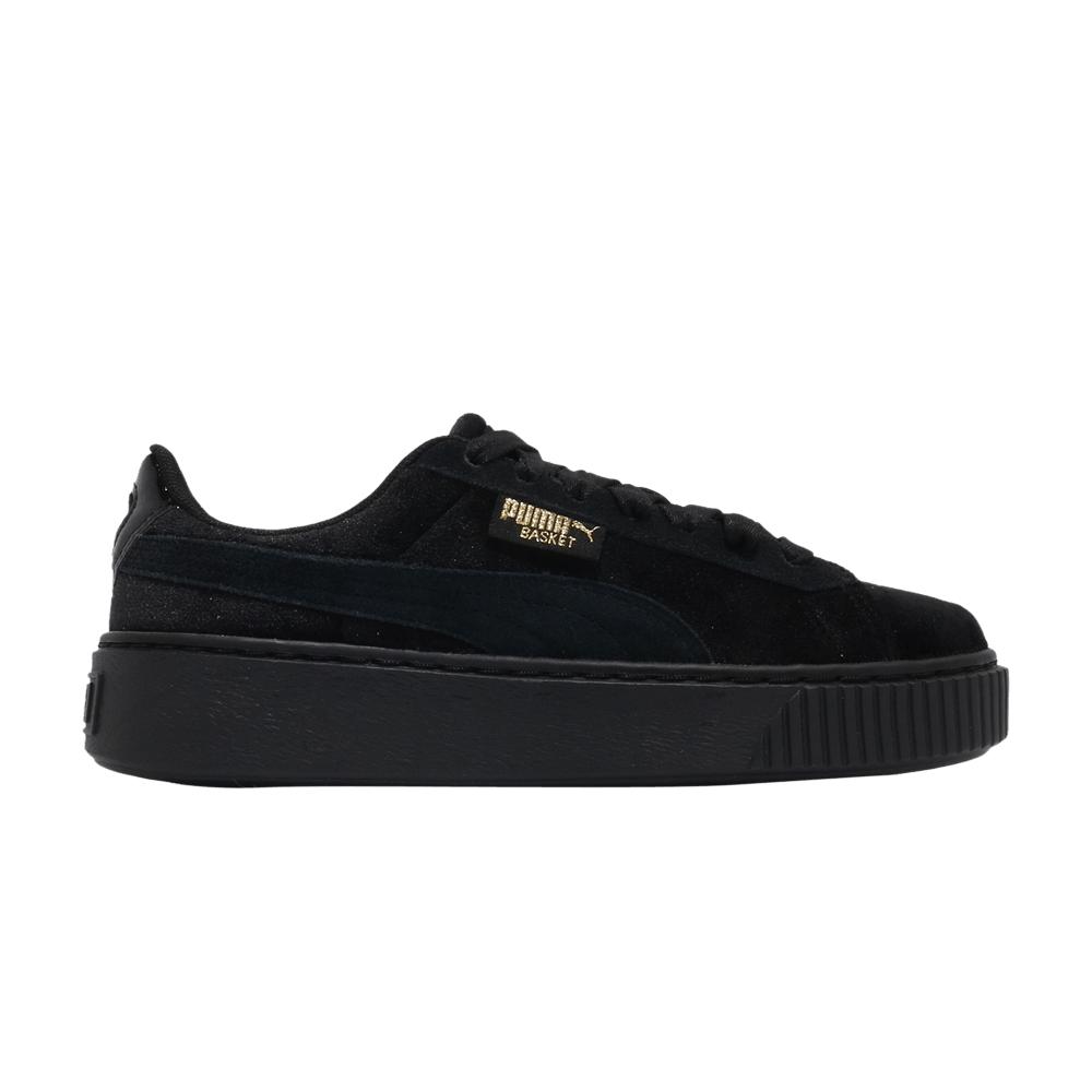 PUMA Platform Velvet 'black Gold' Lyst