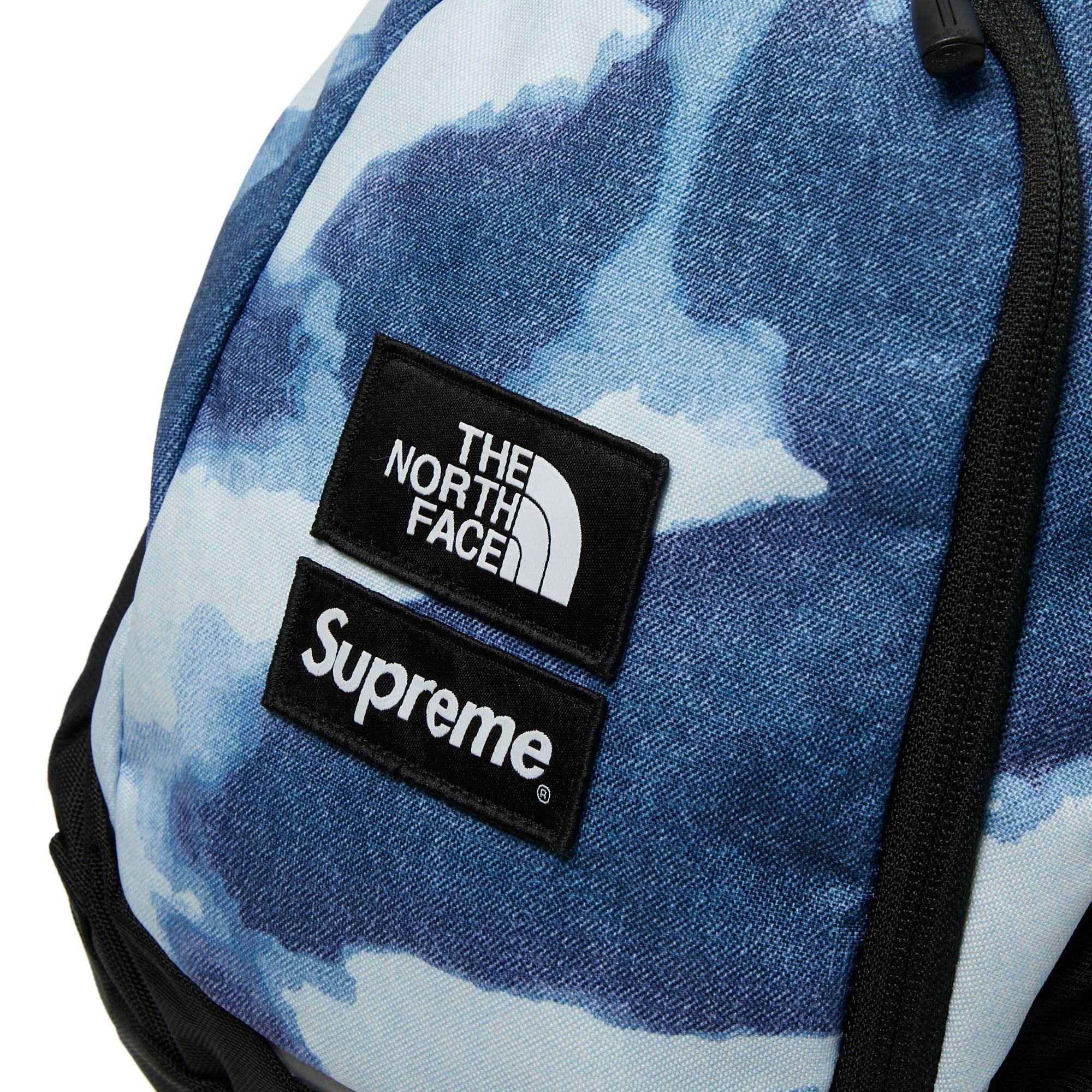 Supreme X The North Face Bleached Denim Print Pocono Backpack 'indigo' in  Blue for Men | Lyst