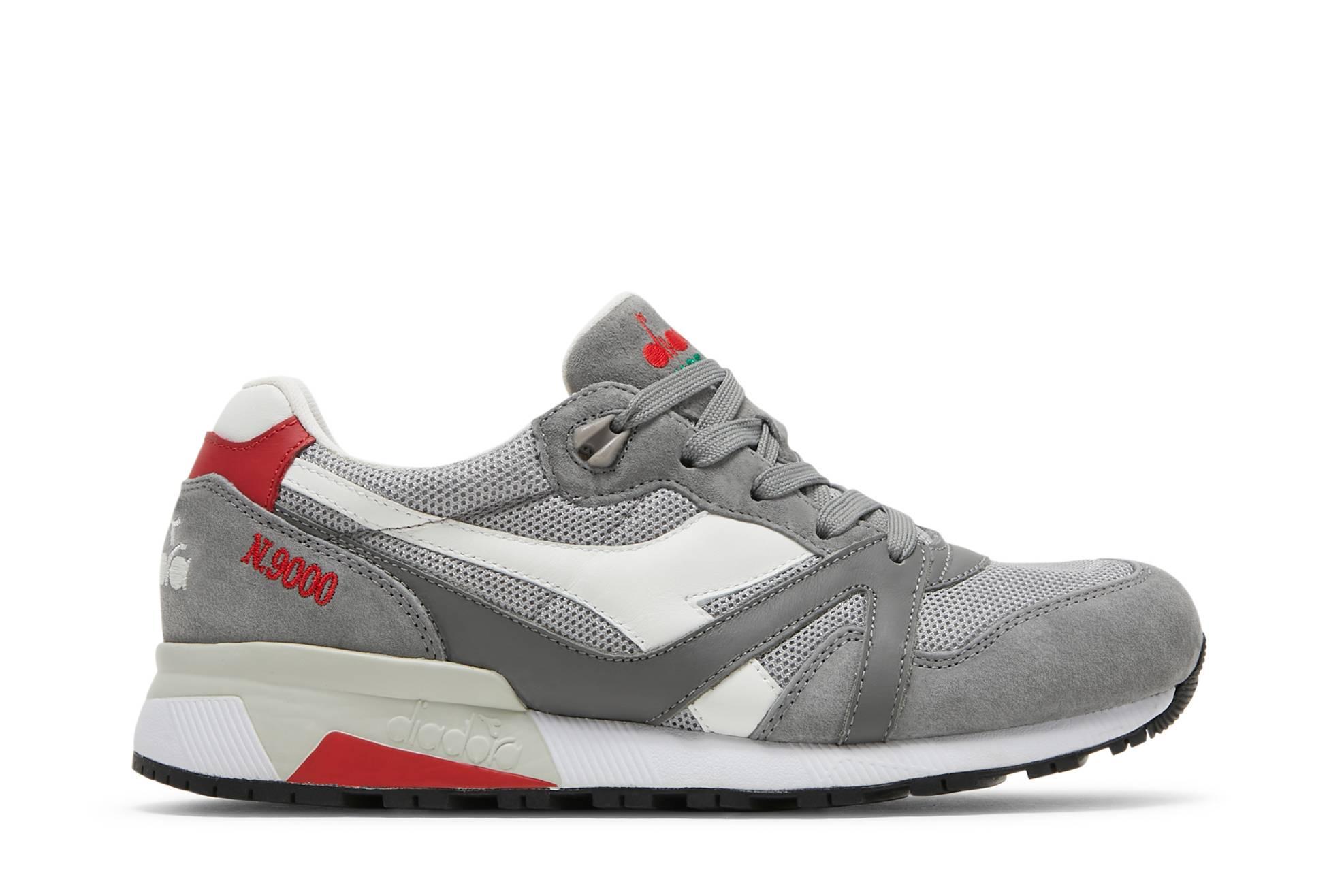 Diadora N9000 Made In Italy 'storm Grey Red' in Gray for Men | Lyst