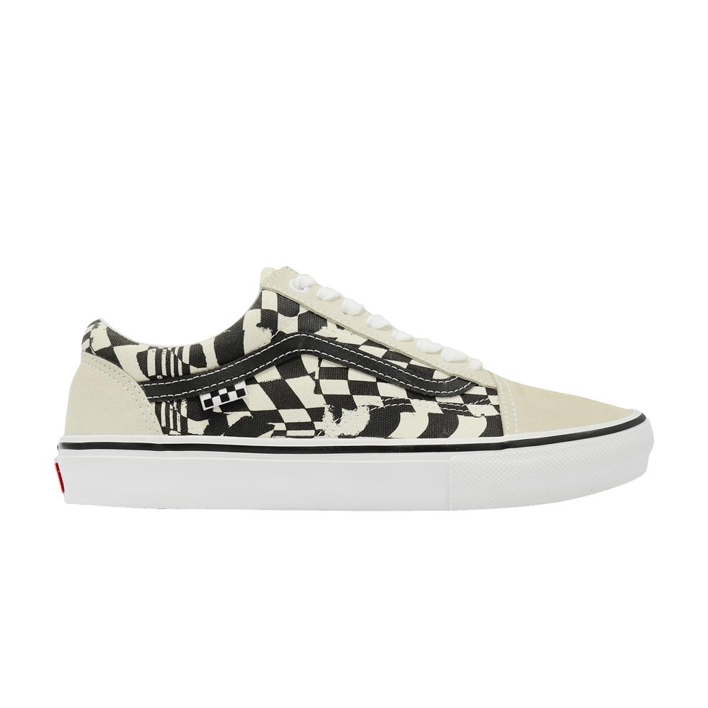 Vans Skate Old Skool 'checkerwarp Black White' for Men Lyst
