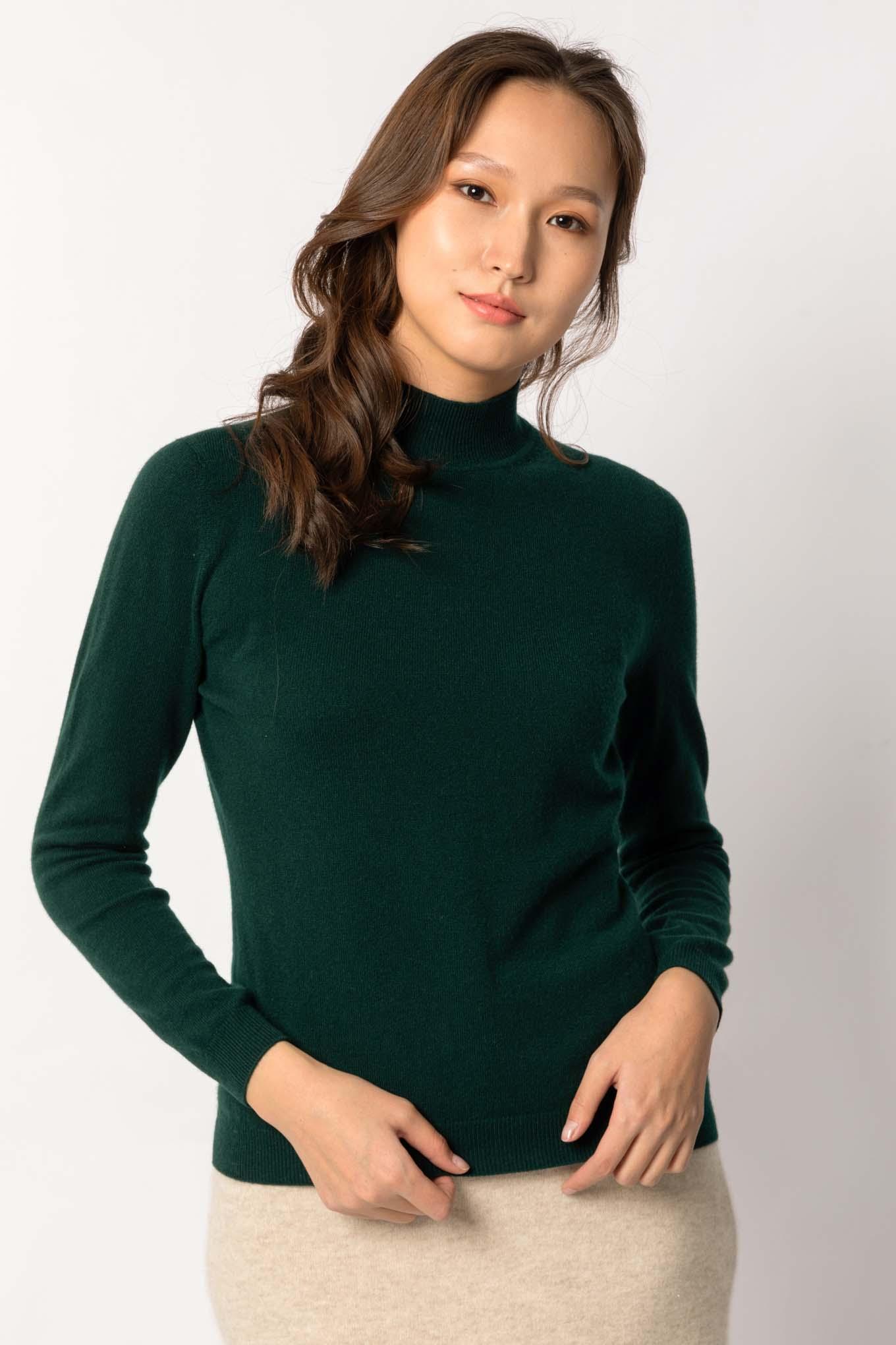 dark green cashmere cardigan