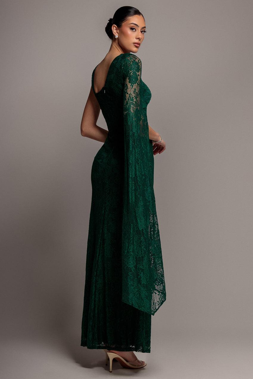 slim fit dress slacks Emerald Ivy Corset Gown– Teuta Matoshi main image 1