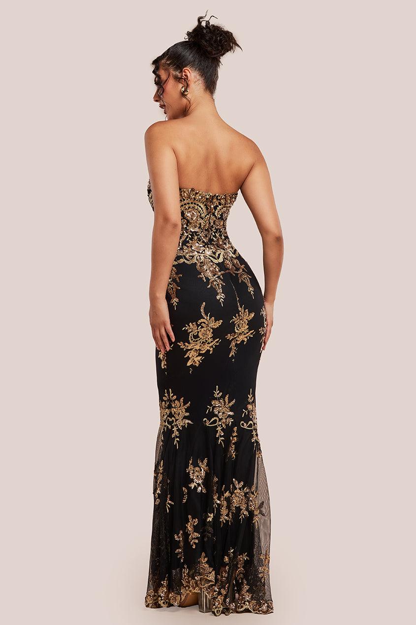 Mermaid Dress Black And Gold Dress Uk Sequin Night Out Dresses For Women  Nordstrom