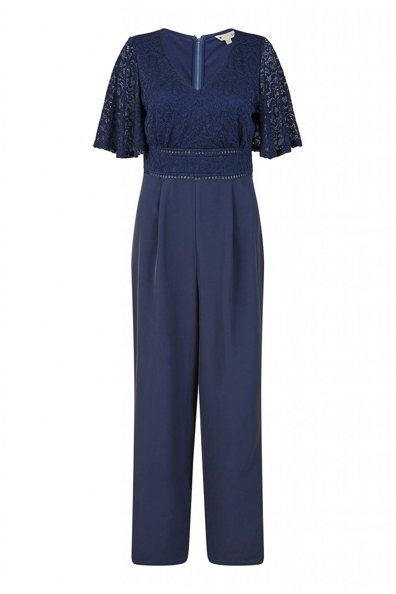 Yumi navy top lace dress