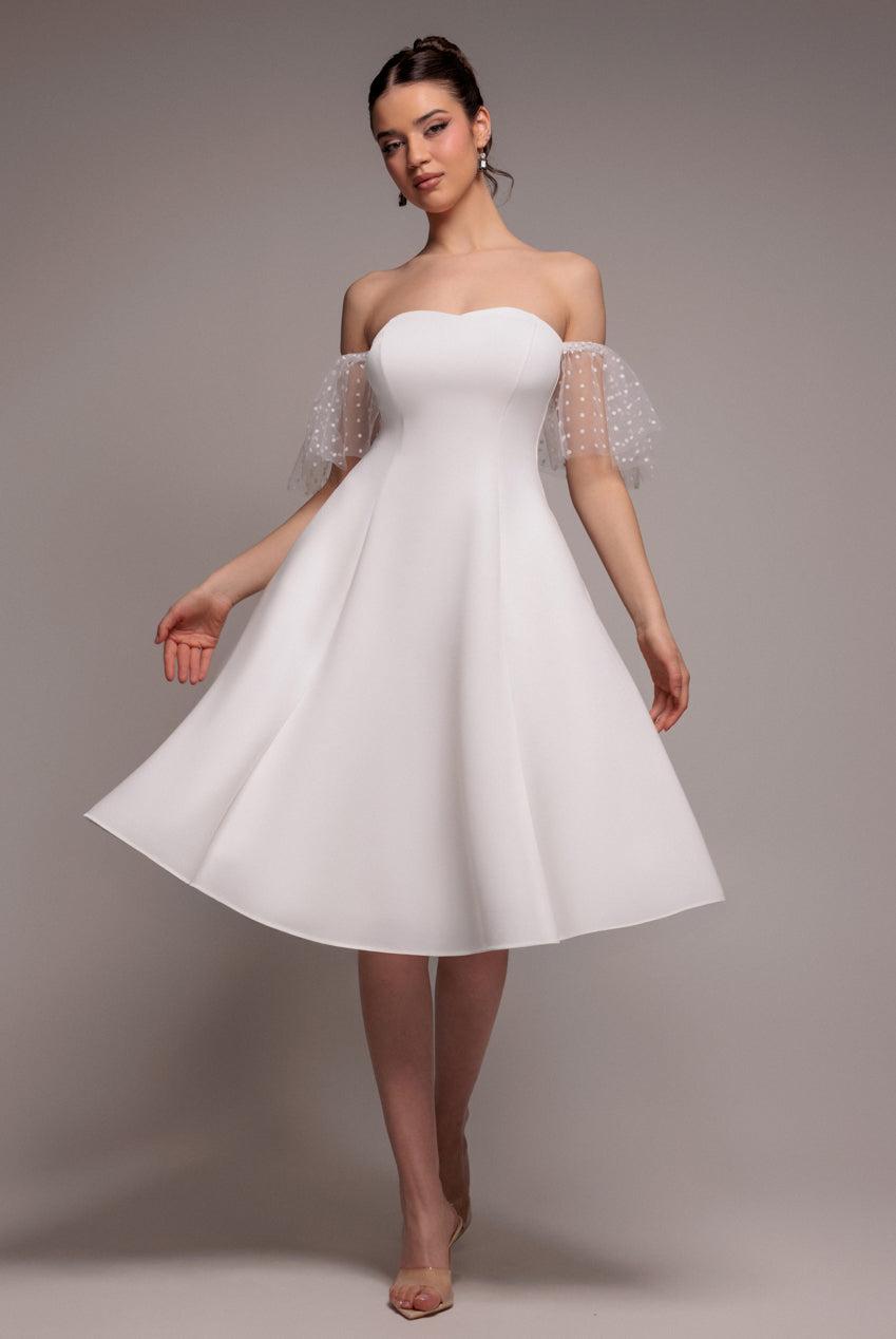sachin and babi light blue dress White Skater Dresses | White Fit & Flare Dresses main image 1