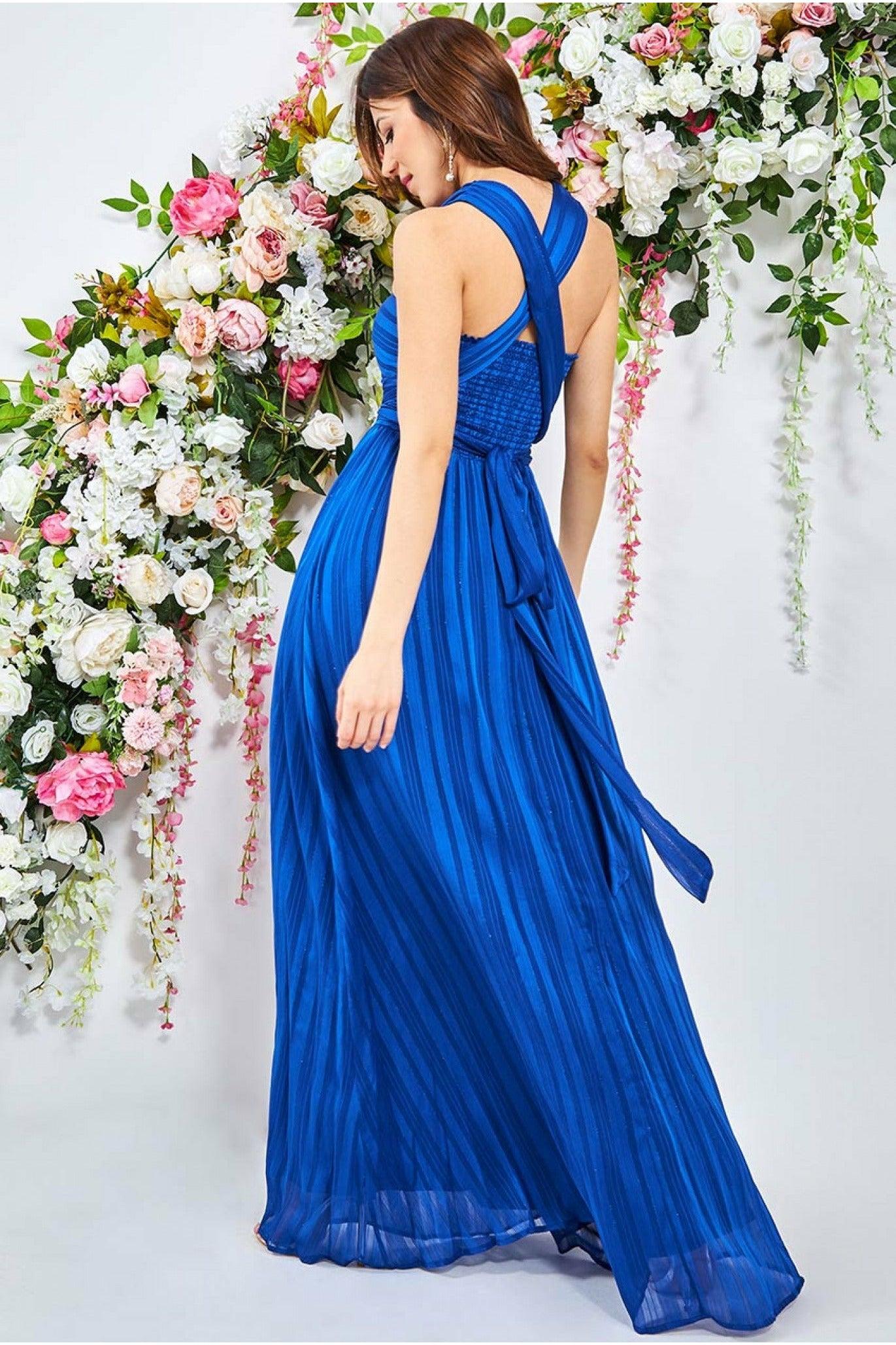 Goddiva Crossover Multiway Maxi Dress 