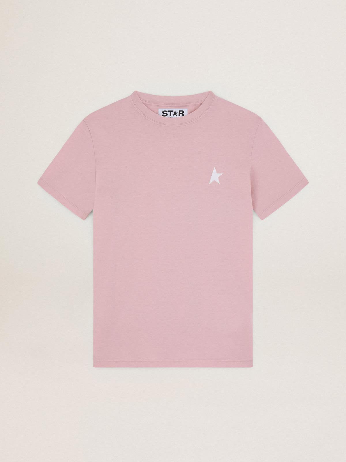 レディース Starコレクション Tシャツ ラベンダーピンク フロント コントラストスター ホワイト Www Irondencrossfit Com