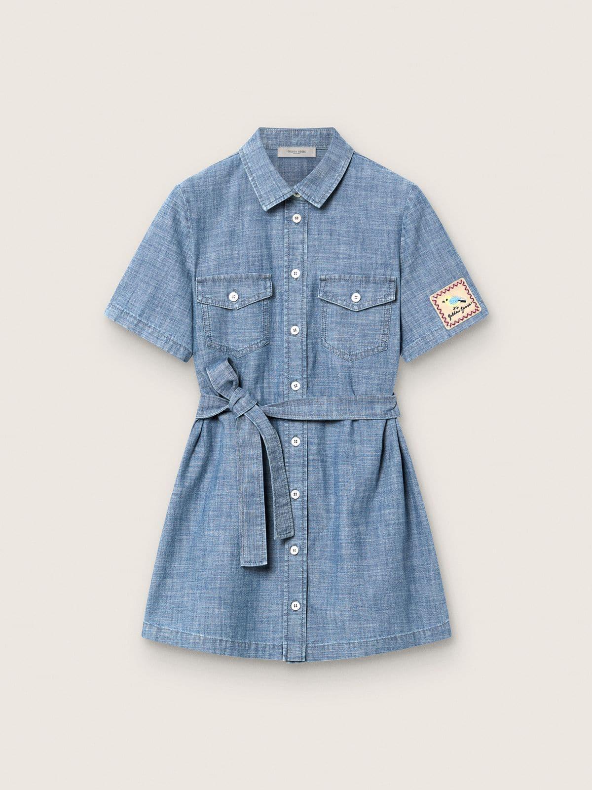slim fit dress slacks Golden Goose // Denim Shirt Dress – VSP Consignment