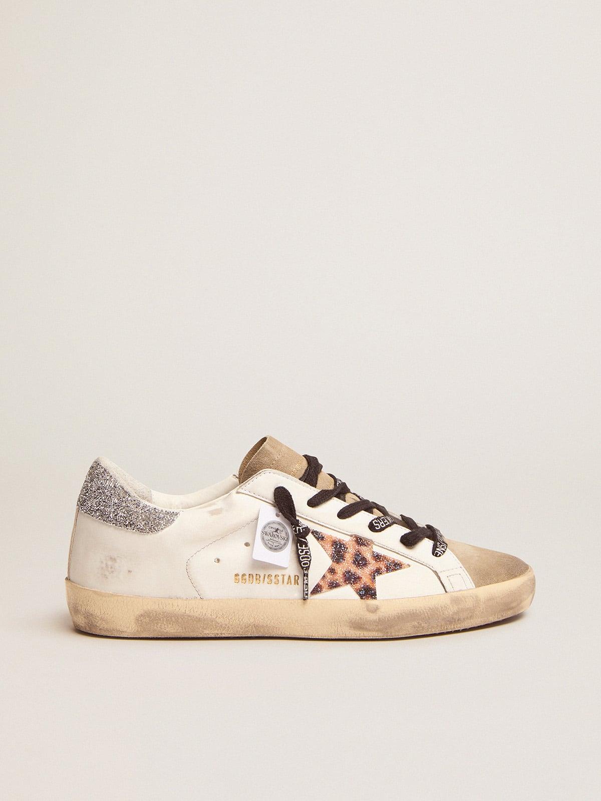 Designer Golden Goose Deluxe Brand Super-Star Leopard Sneakers for