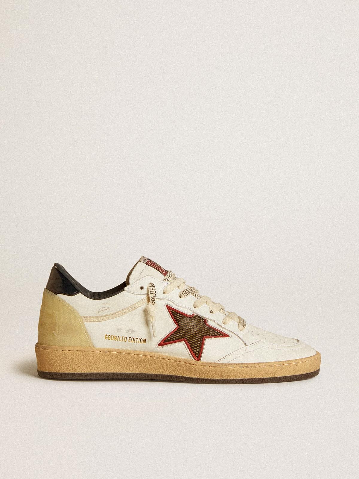 Golden Goose Ball Star Ltd With Mesh Star And Midnight Leather