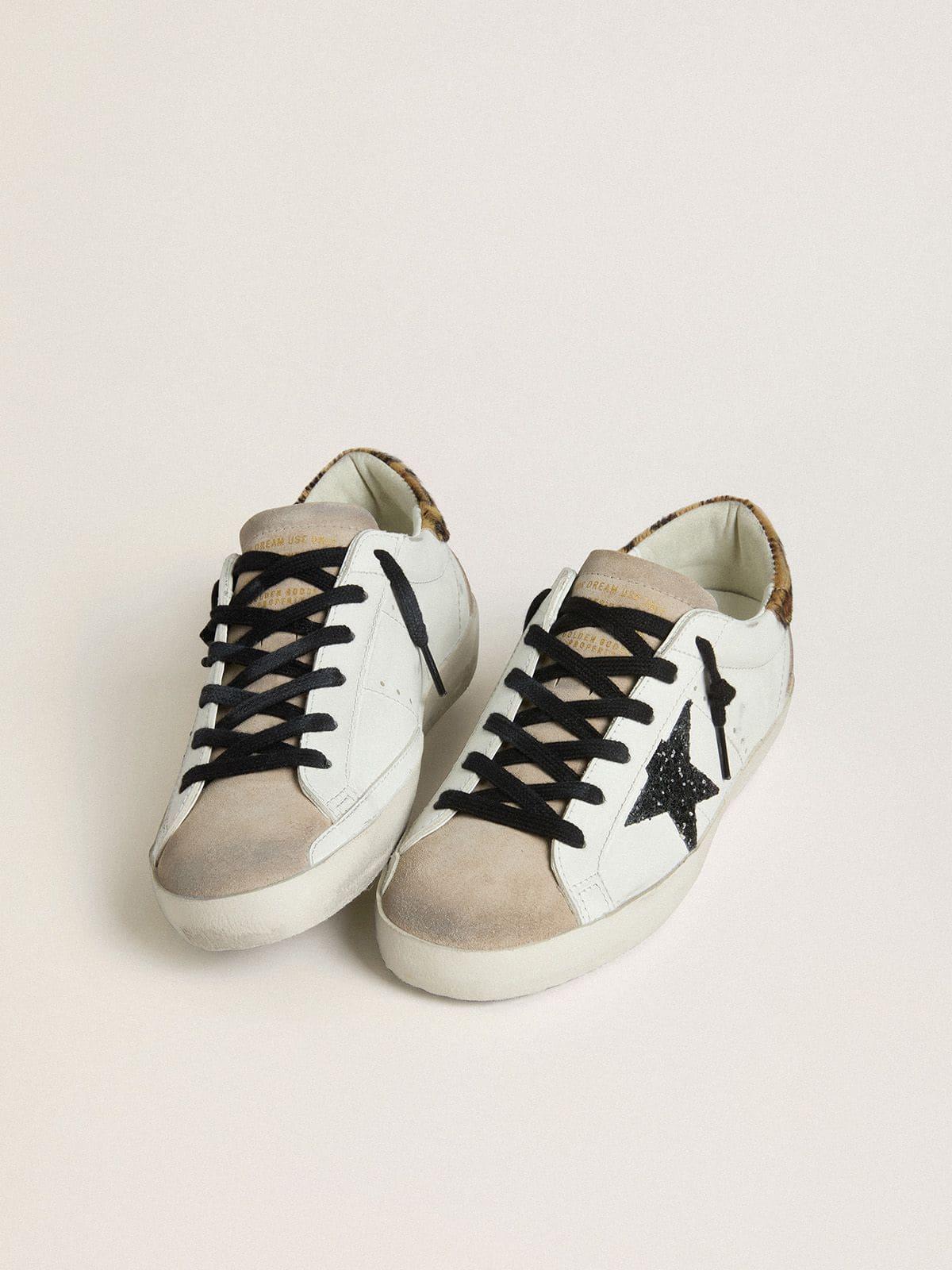 Designer Golden Goose Deluxe Brand Super-Star Leopard Sneakers for
