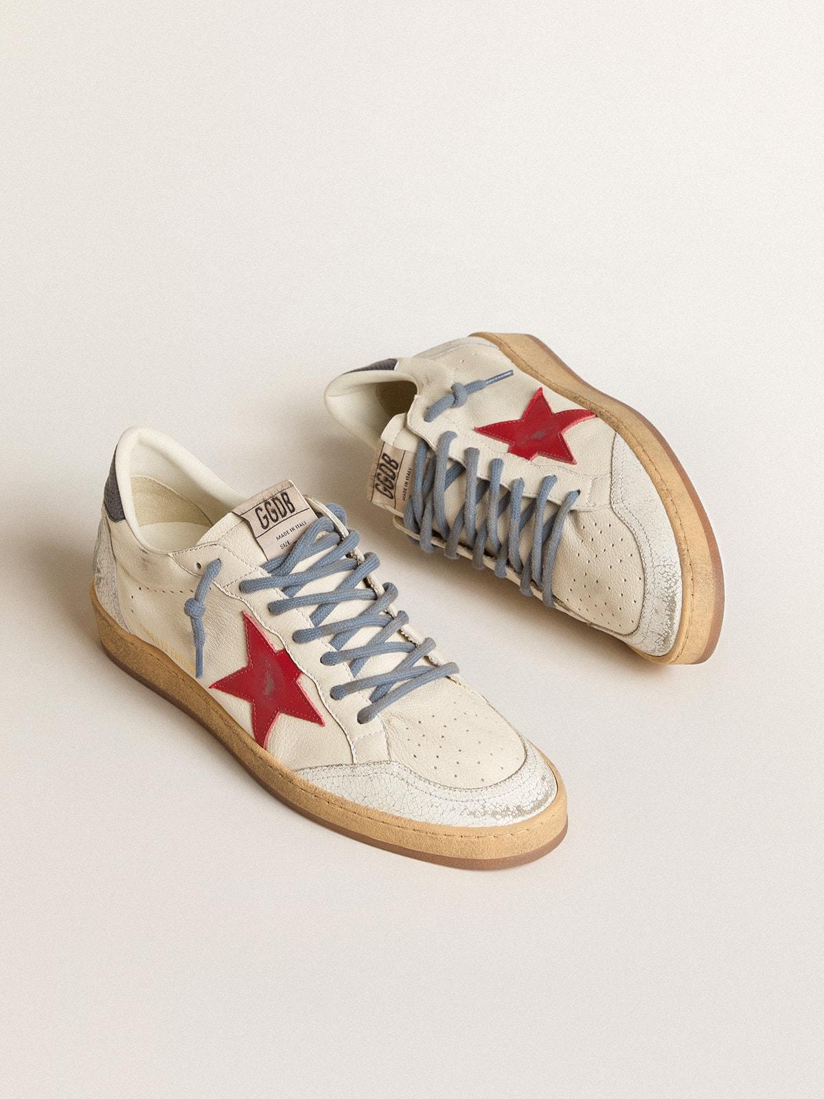 スニーカー Golden  Deluxe Brand Ball Star Women's Ball Star with leopard print pony skin star and