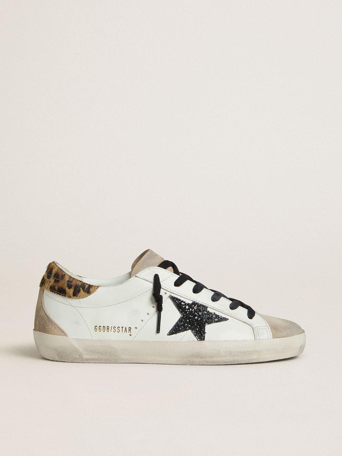 Designer Golden Goose Deluxe Brand Super-Star Leopard Sneakers for