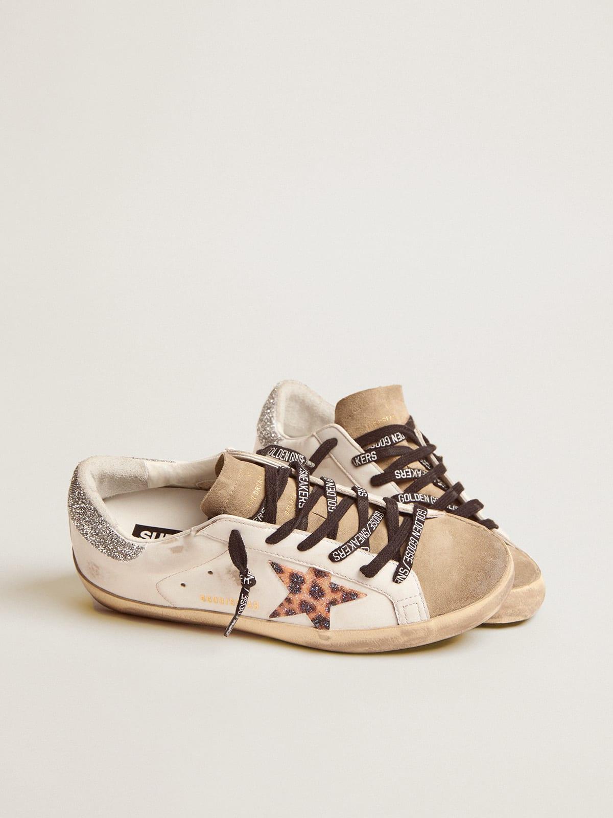 Designer Golden Goose Deluxe Brand Super-Star Leopard Sneakers for