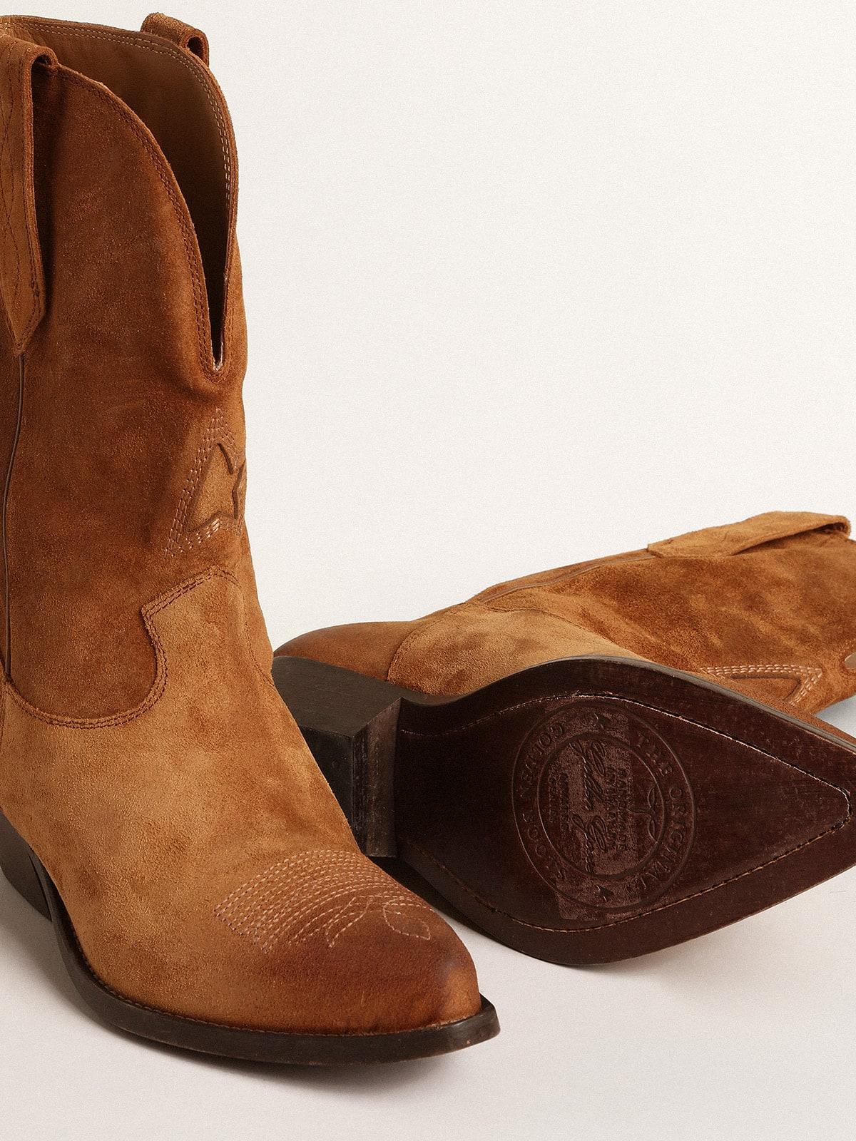 Golden Goose Low Wish Star Boots in Brown Lyst