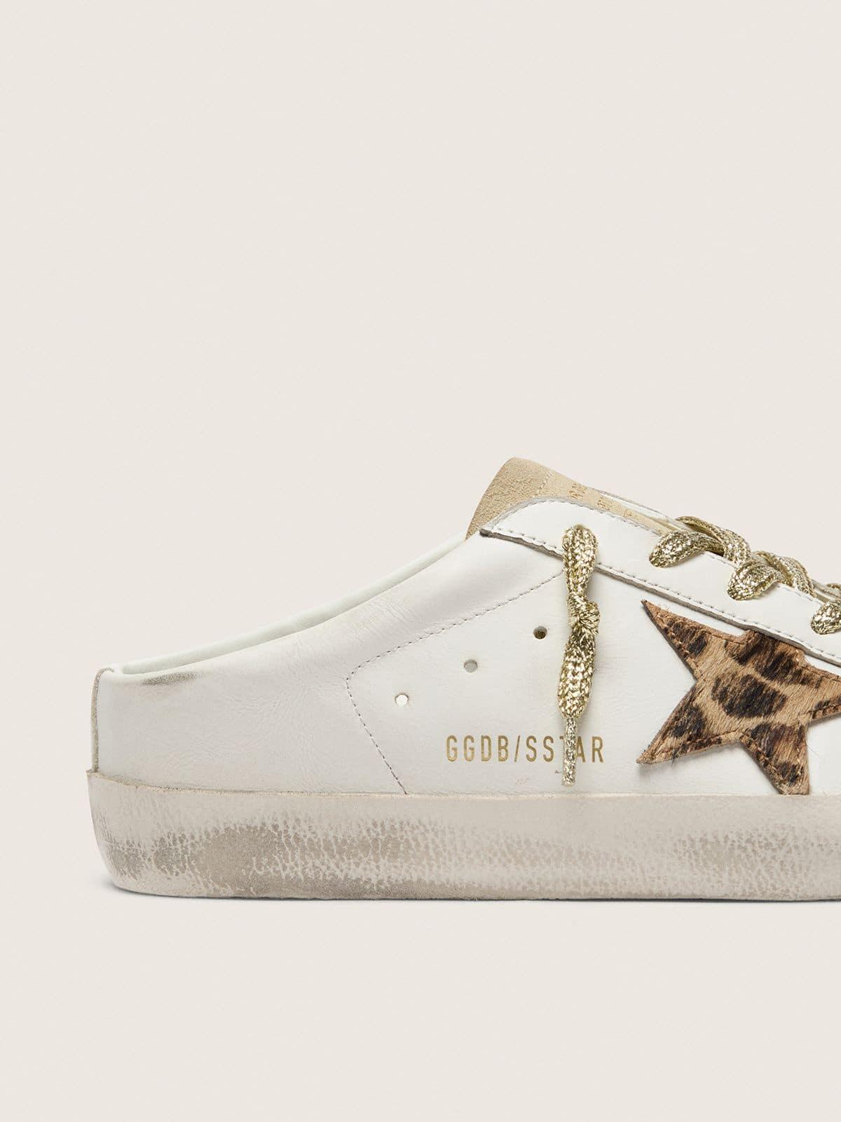 Golden Goose Super-Star Sabots With Pony Skin Star And Suede
