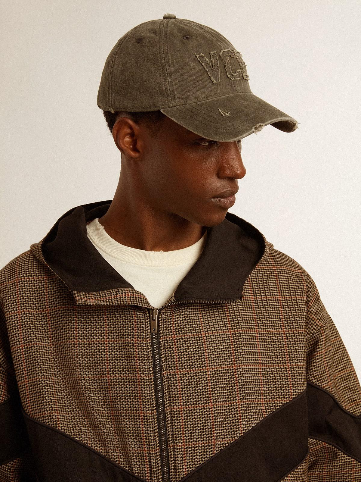 GOLDEN  / ゴールデングース】 BASEBALL HAT Golden Goose Cotton Baseball Cap With A Lived-In Finish in Natural