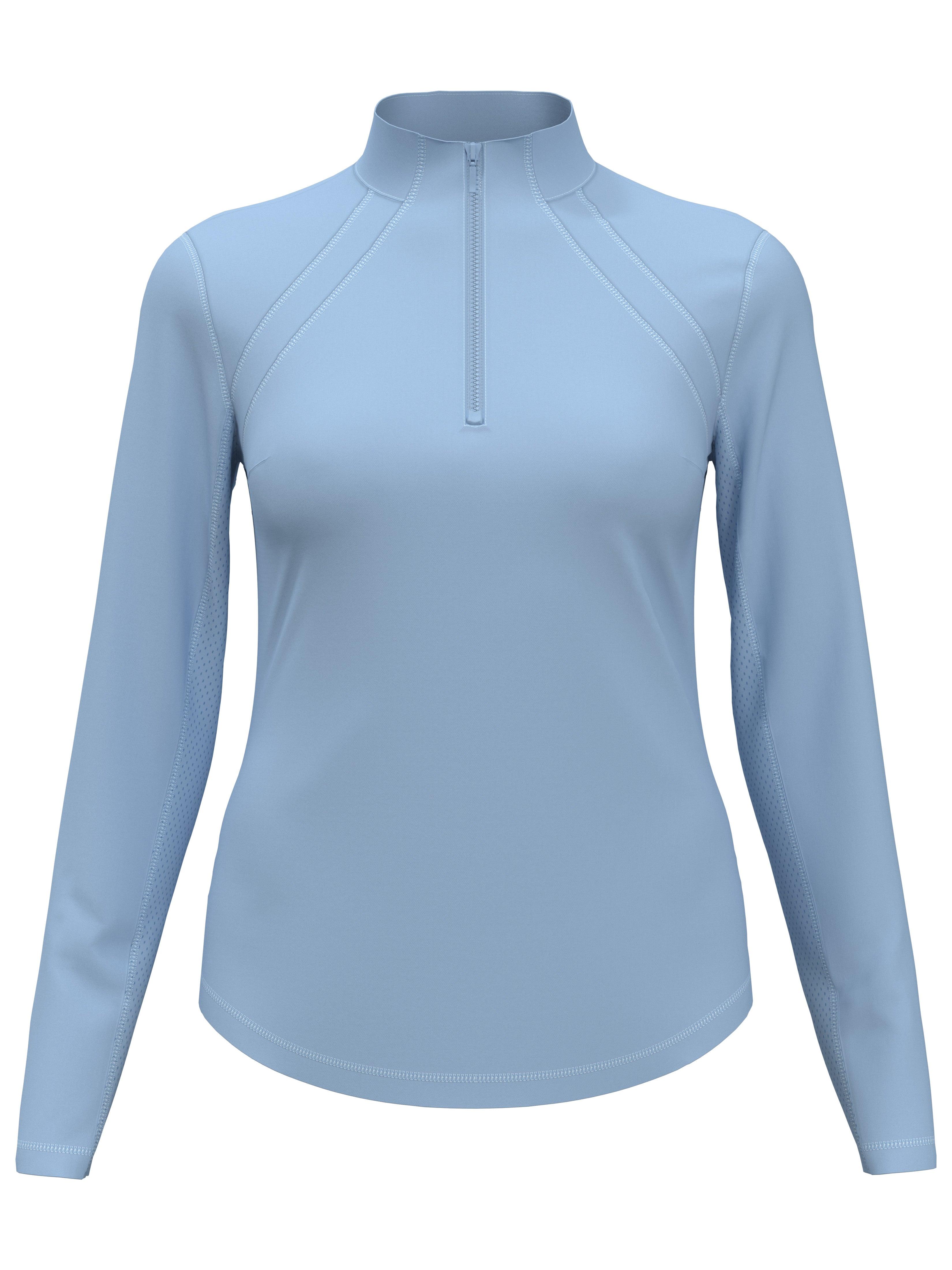 PGA TOUR Sun Protection Golf Shirt With Mesh Panels in Blue Lyst