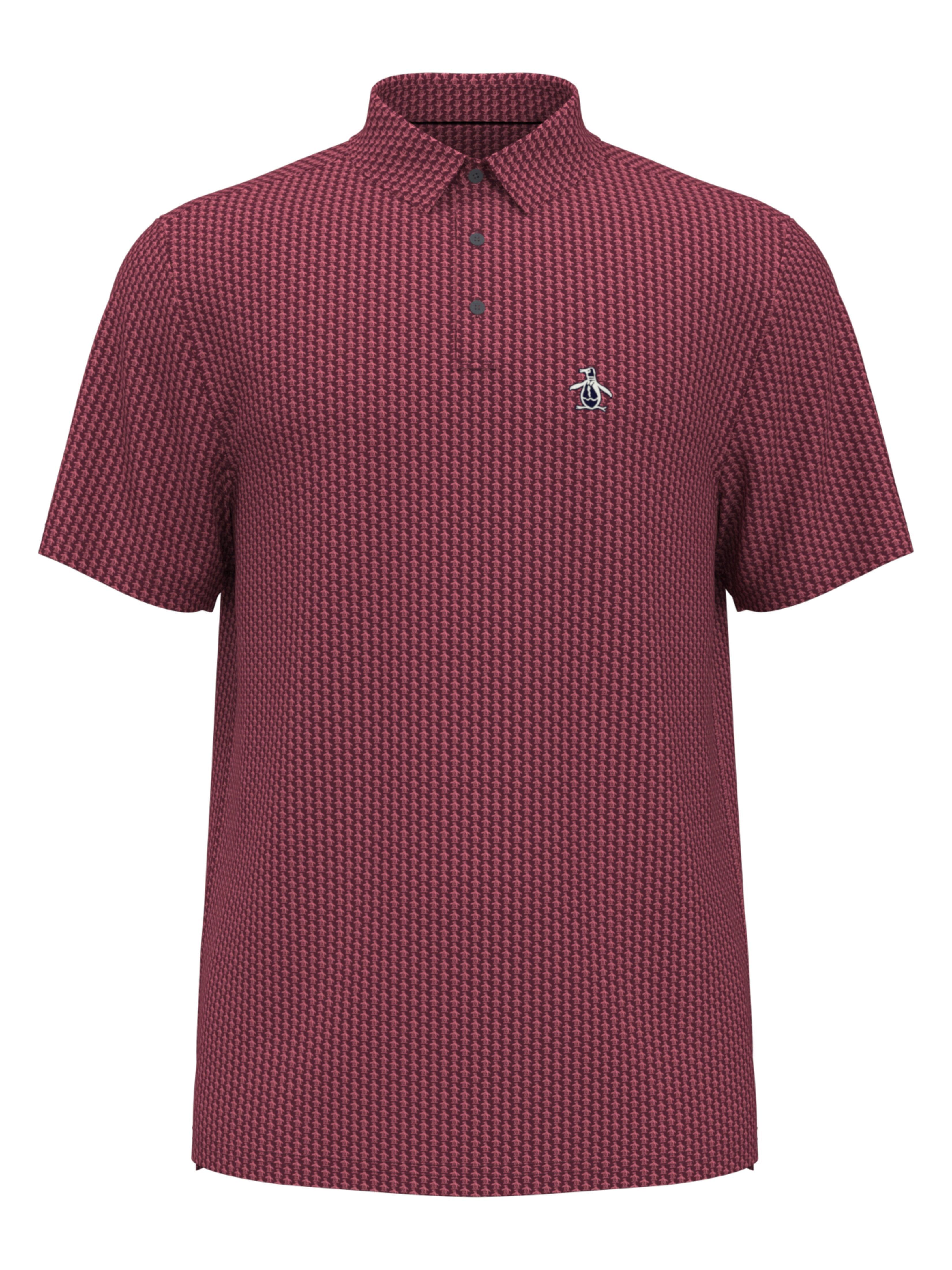 Original Penguin Synthetic Allover Pete Print Golf Polo in Red for Men