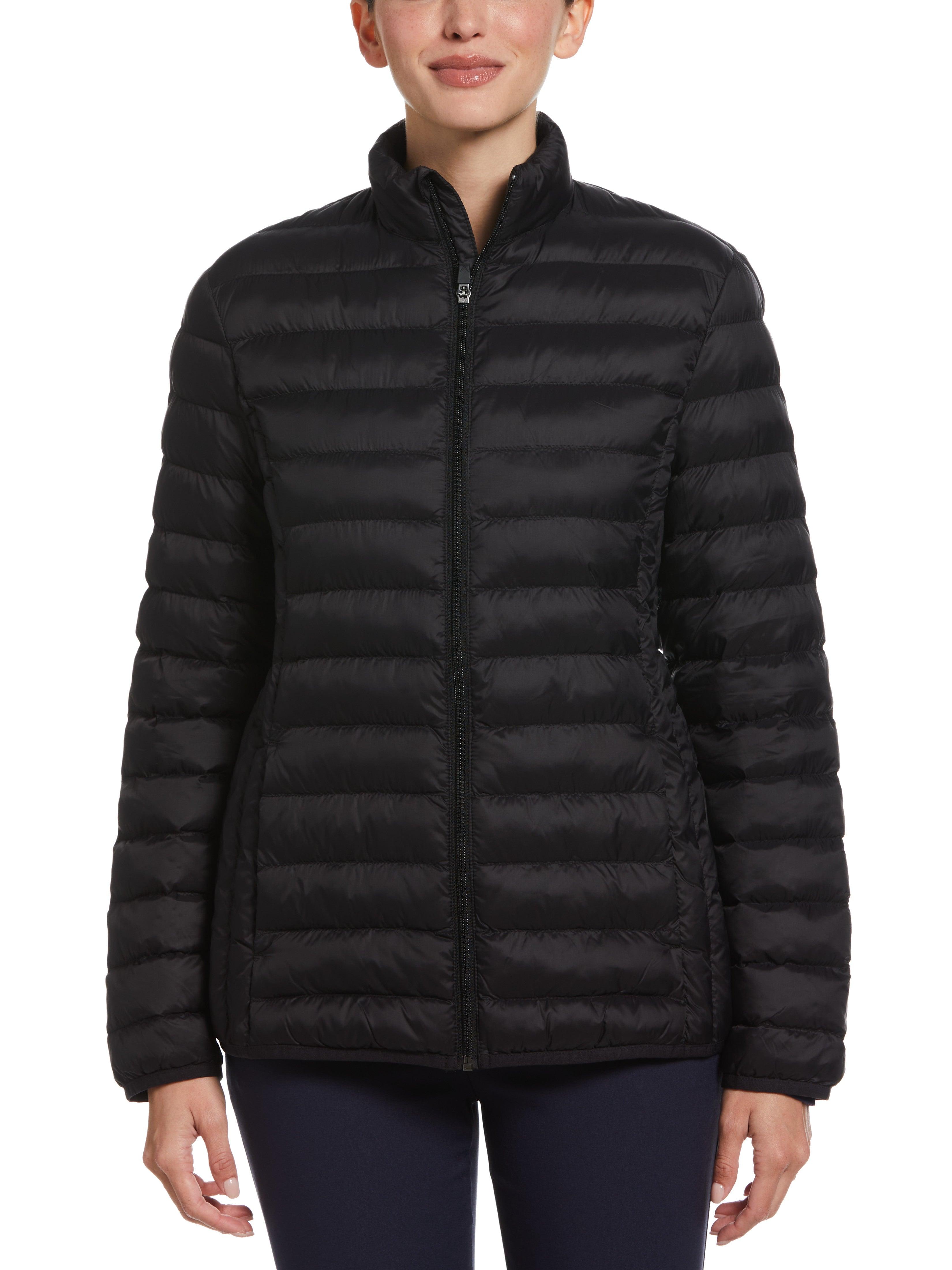 Callaway Apparel Banded Collar Puffer Golf Jacket in Black | Lyst