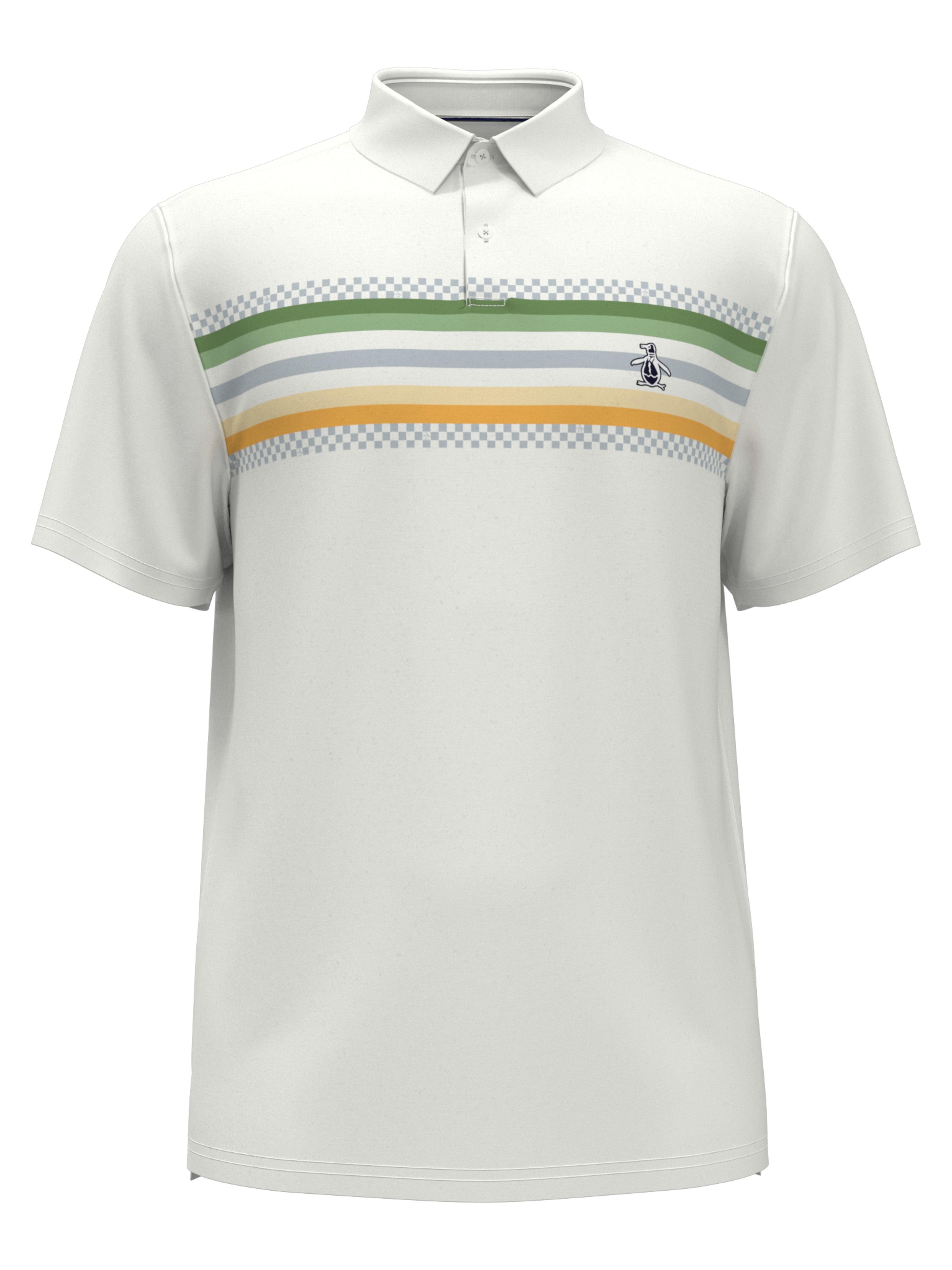 Original Penguin Engineered Coastal Ombre Print Golf Polo Shirt in
