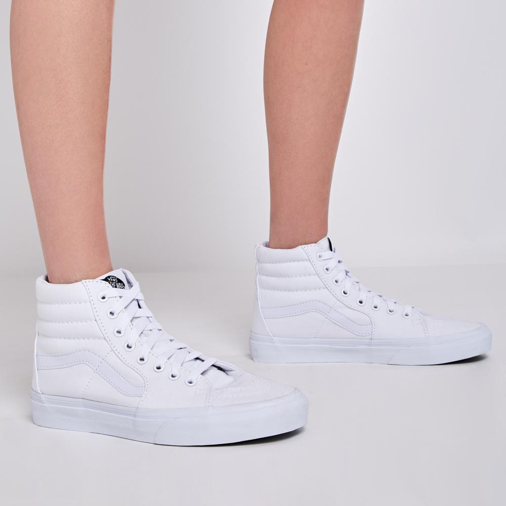 womens high top vans white