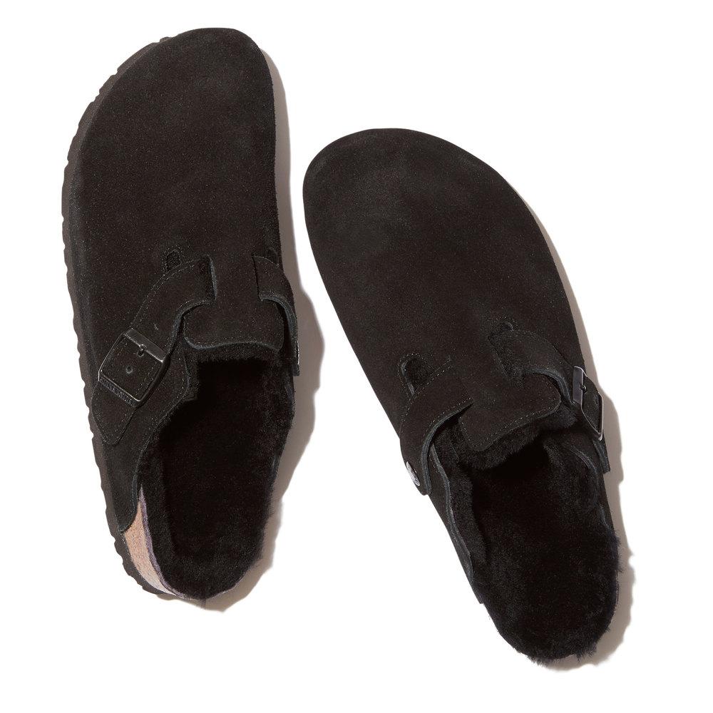 boston shearling black