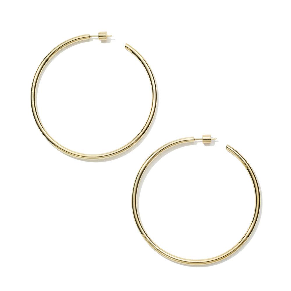 Clic Hollow Hoop Earrings 2 5 Clic Hollow Hoop Earrings 2 5