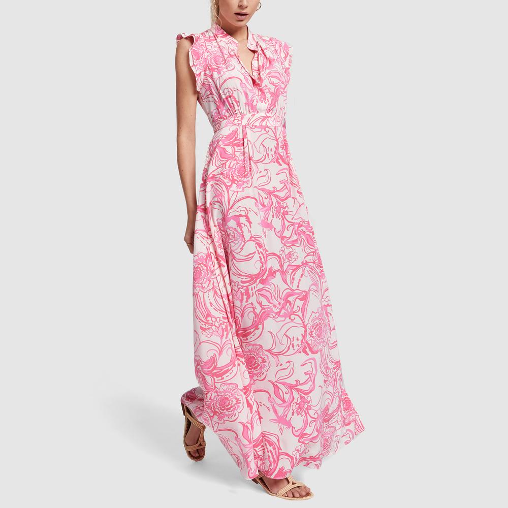 lilly pulitzer silk maxi dress