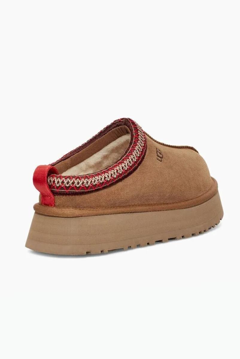 UGG Tazz Suede Platform Slippers in Brown | Lyst