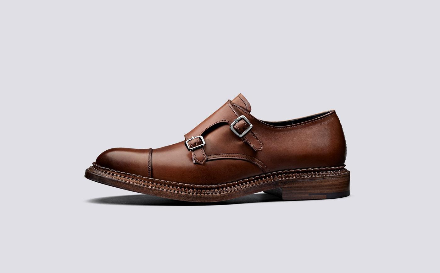 grenson double monk strap
