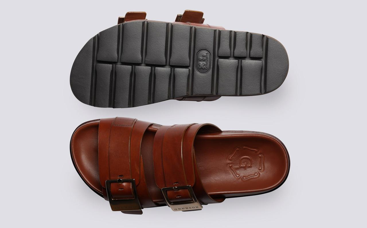 Grenson Ida Sandals in Brown Lyst UK