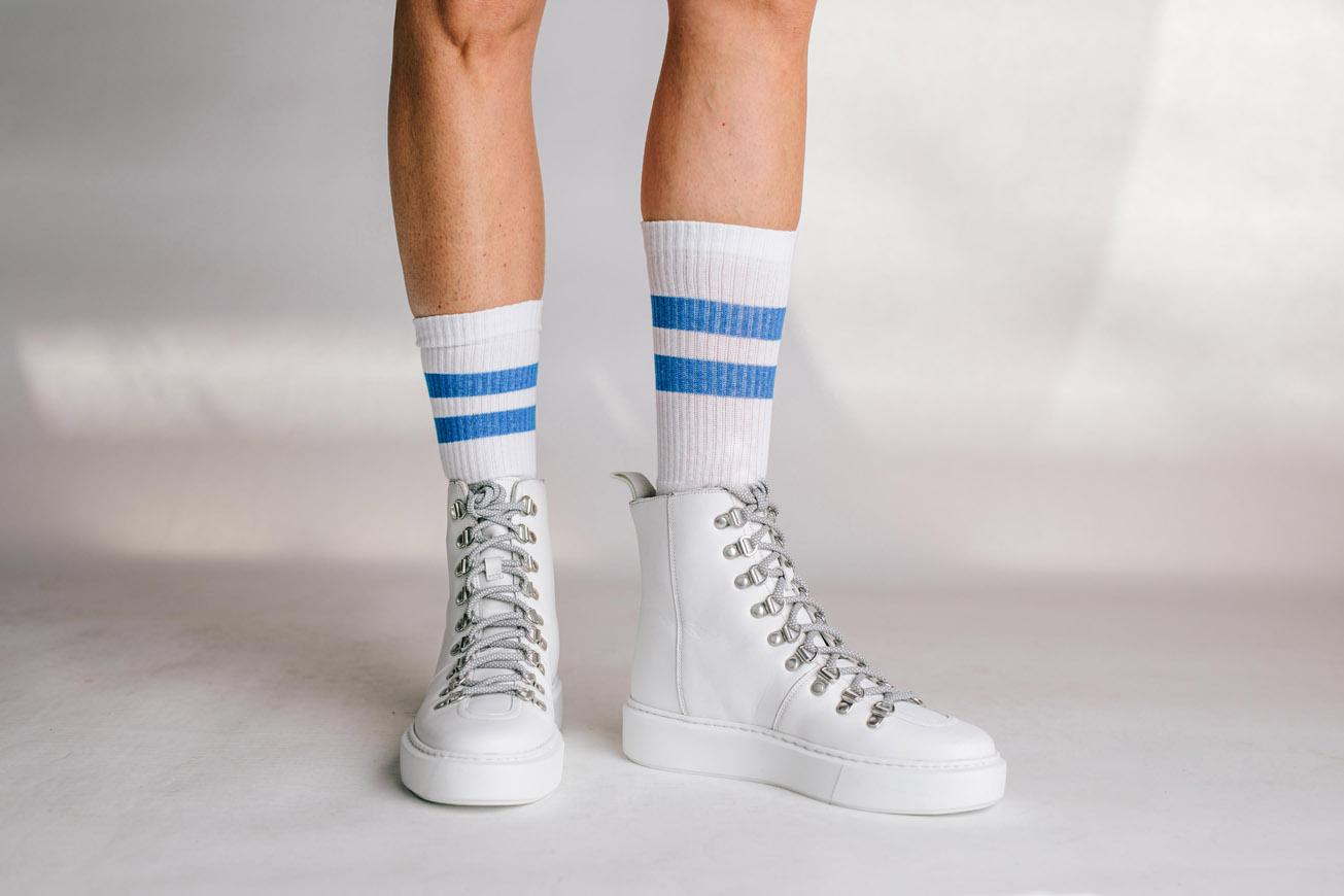 Grenson Leather Sneaker 35 in White - Lyst