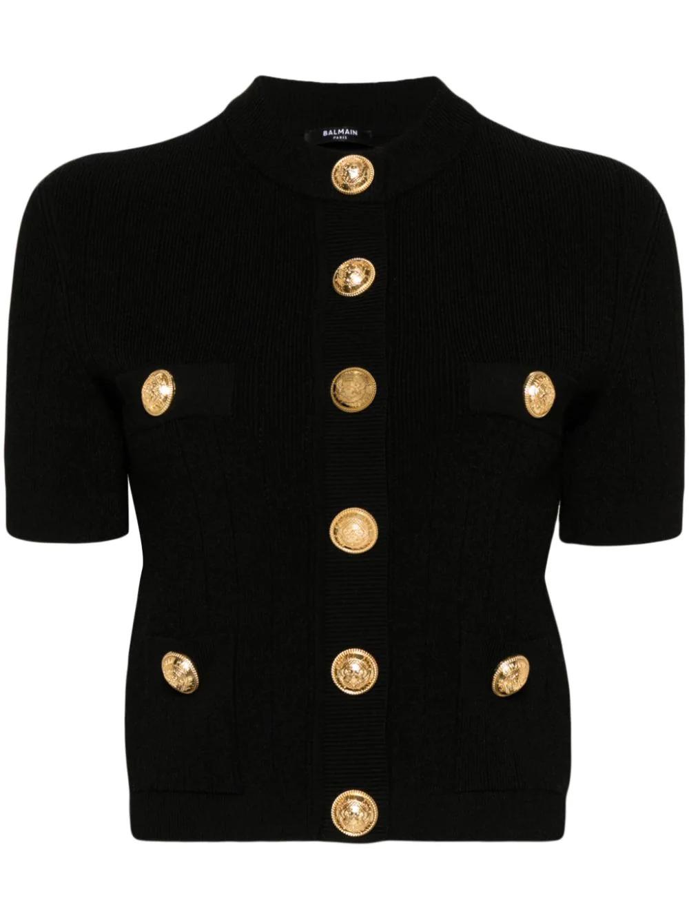 Balmain button-front knitted cardigan - Black