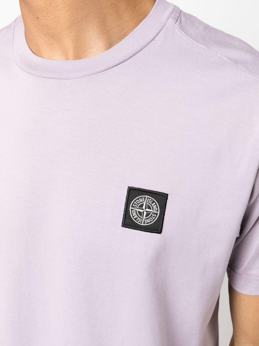 Stone Island Compass-patch Cotton T-shirt in Pink for Men | Lyst UK