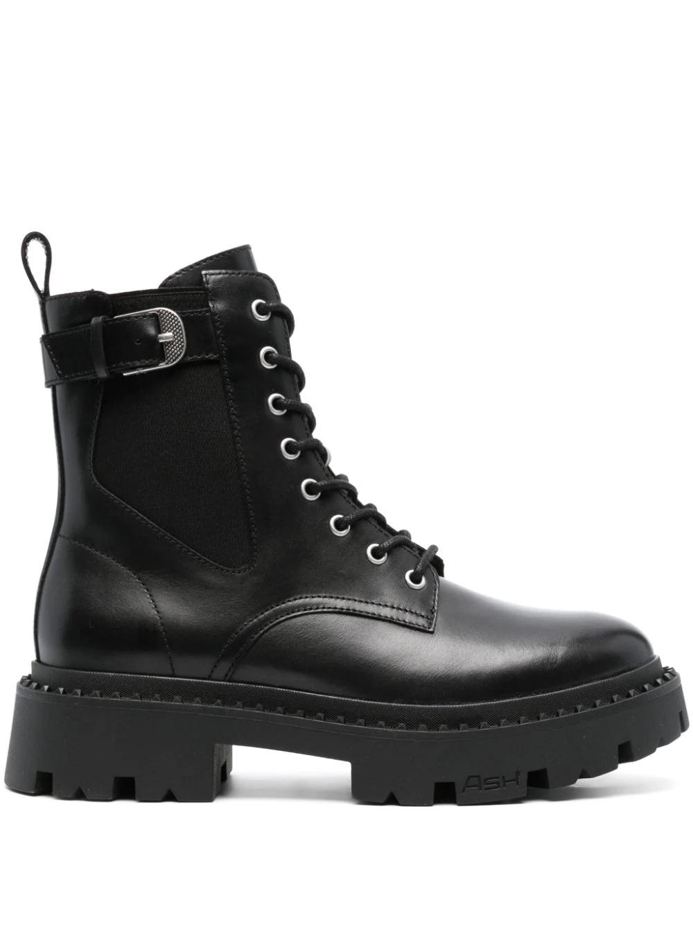 Ash 40mm Lace-up Leather Boots in Black | Lyst Australia