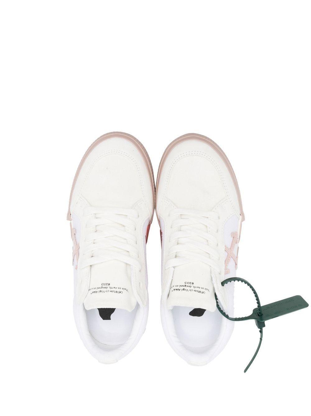 White Off-White c/o Virgil Abloh Cotton Low Vulcanizedsuede Sneakers in Pink Womens Shoes Trainers Low-top trainers 