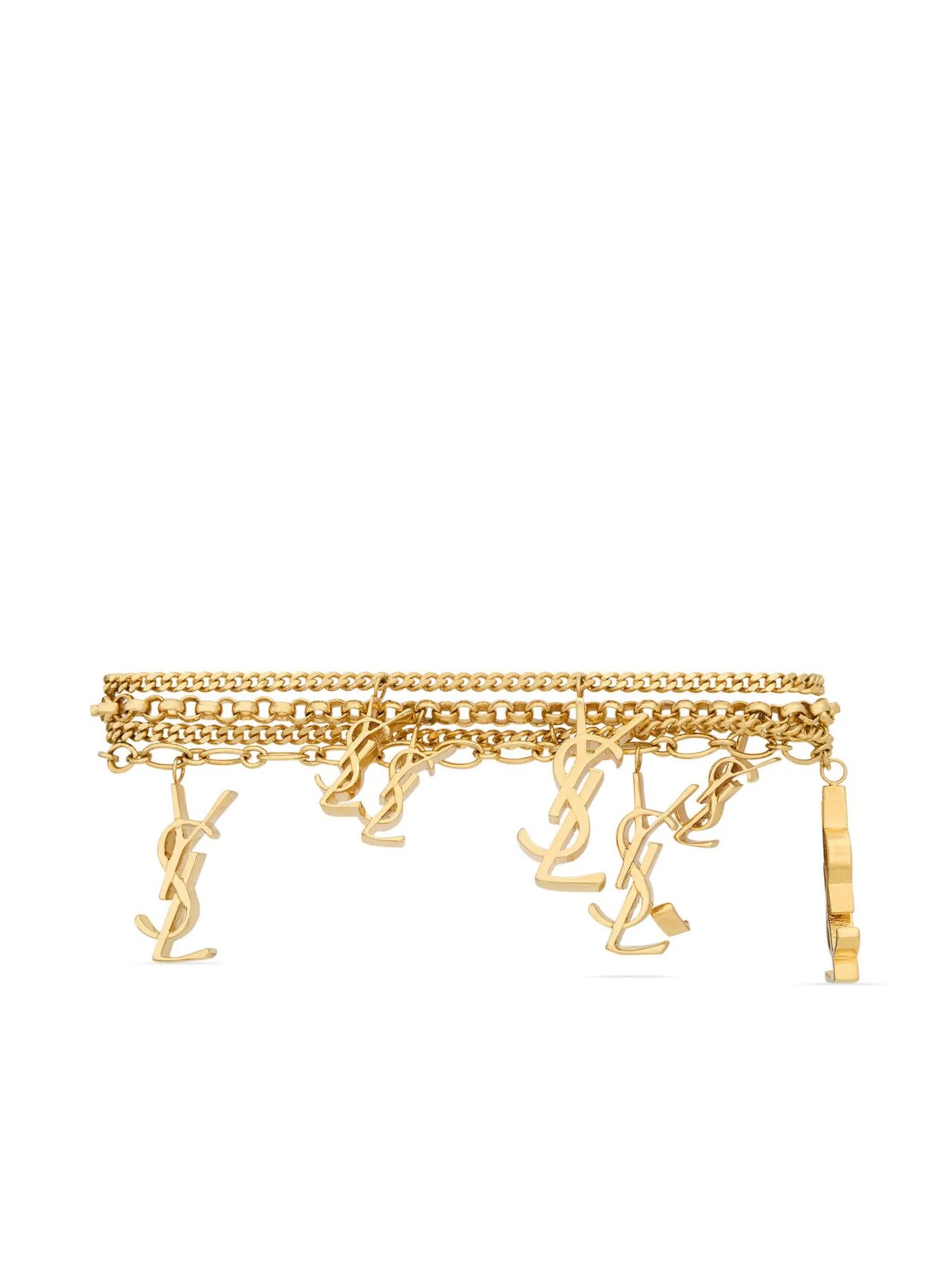 Ysl Logo Fin Bracelet