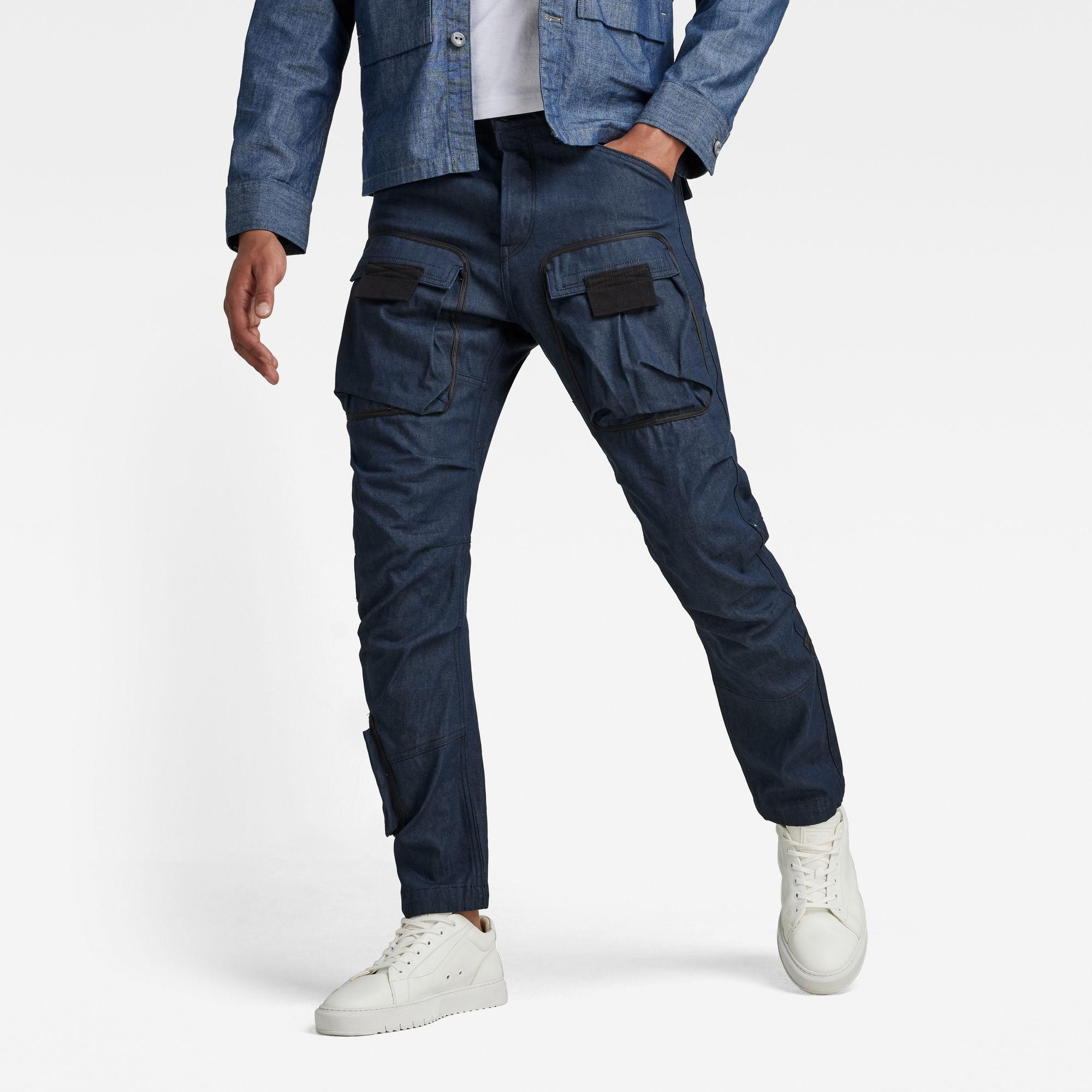 Pantalon cargo 3D PM Straight Tapered G-Star RAW pour homme en coloris Bleu  | Lyst