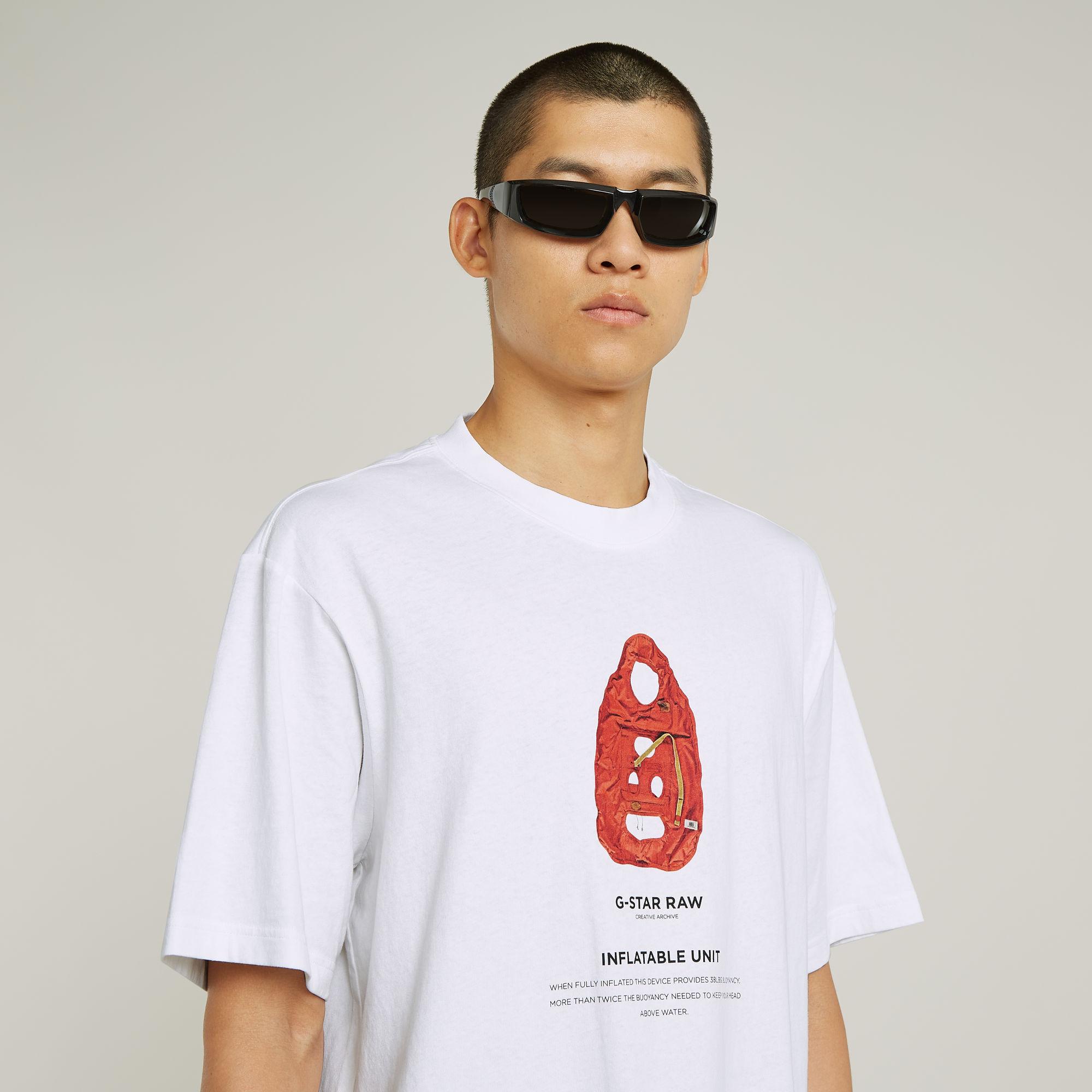 送料込★G-Star★Archive Print Boxy Tシャツ セール】ARCHIVE PRINT BOXY T-SHIRT/オーバーサイズ
