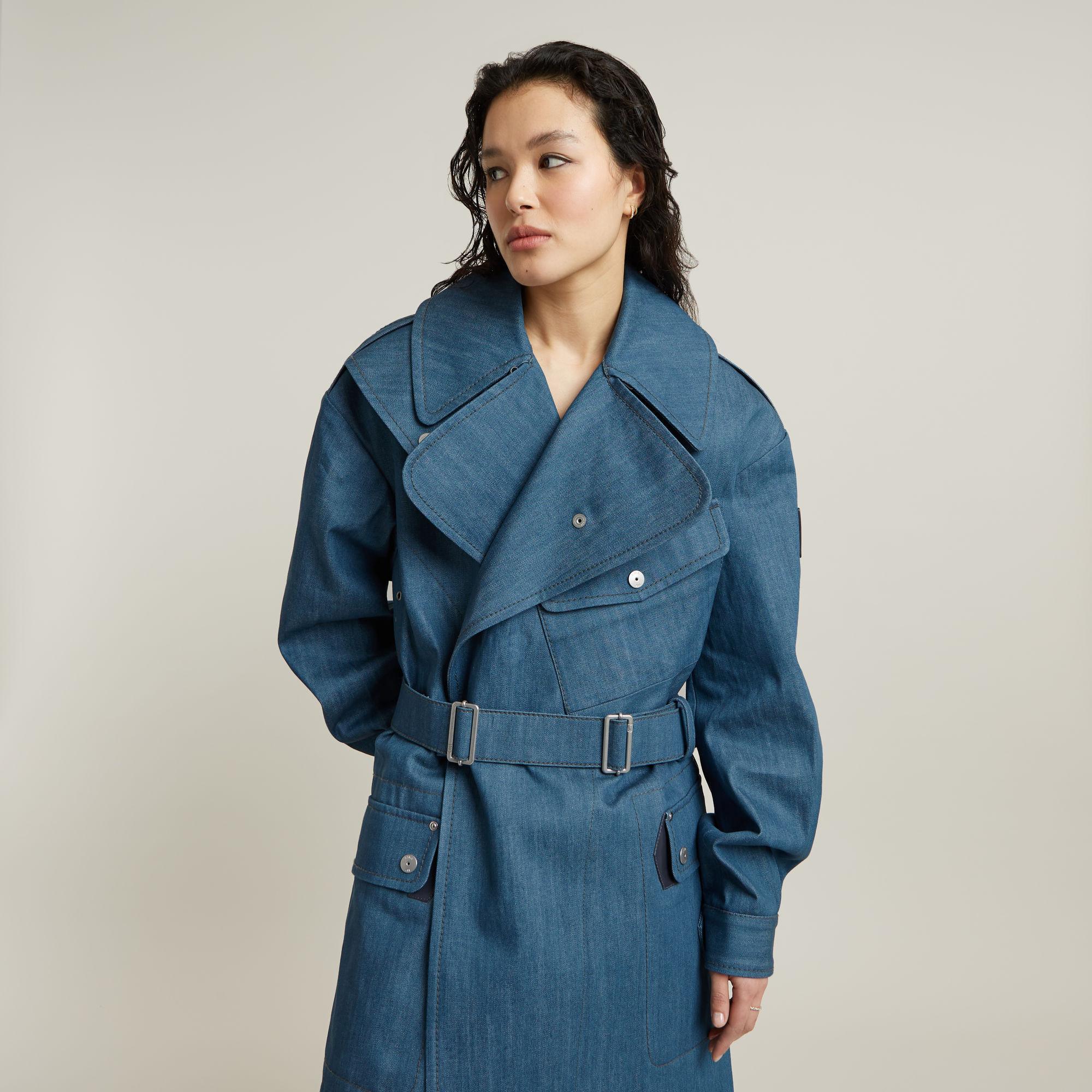 Star Raw G Star Mantel Blau G-Star Wintermantel In Dunkelblau