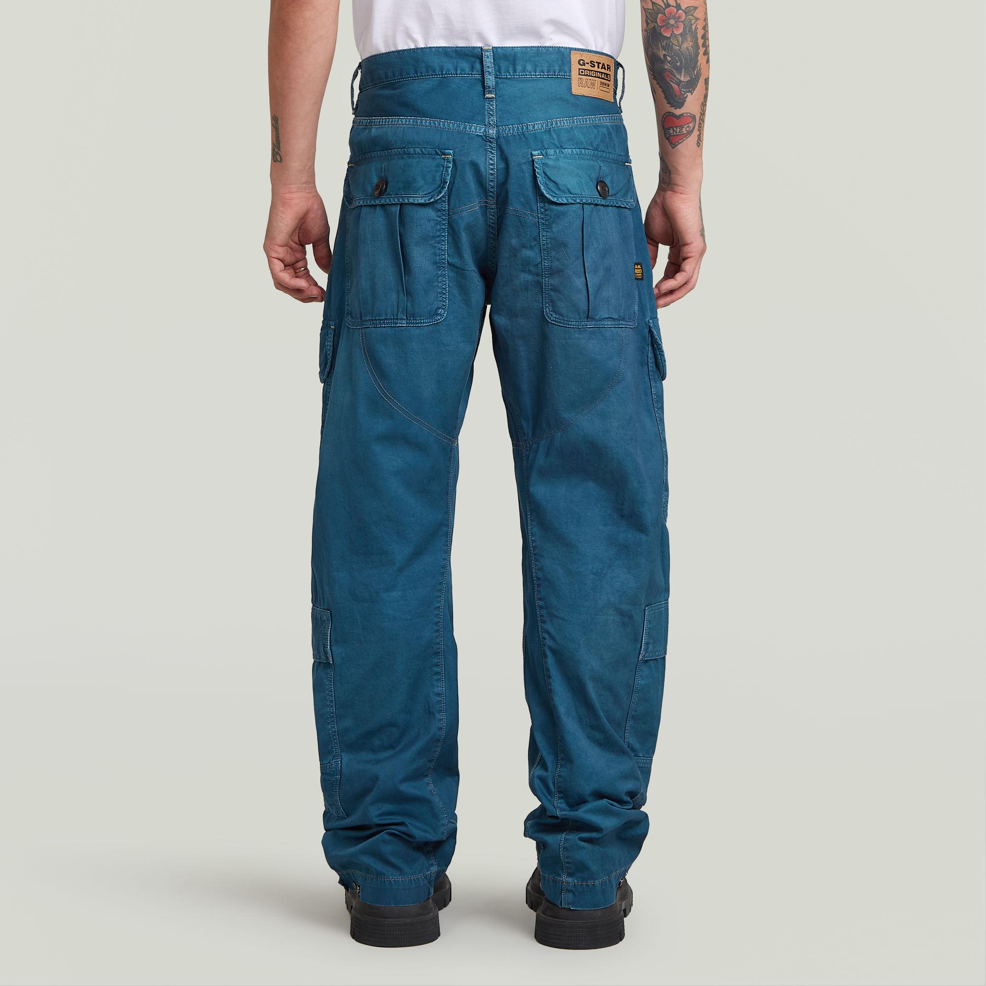 G-Star Bend 3D Cargo Loose Jeans in Blue for Men | Lyst