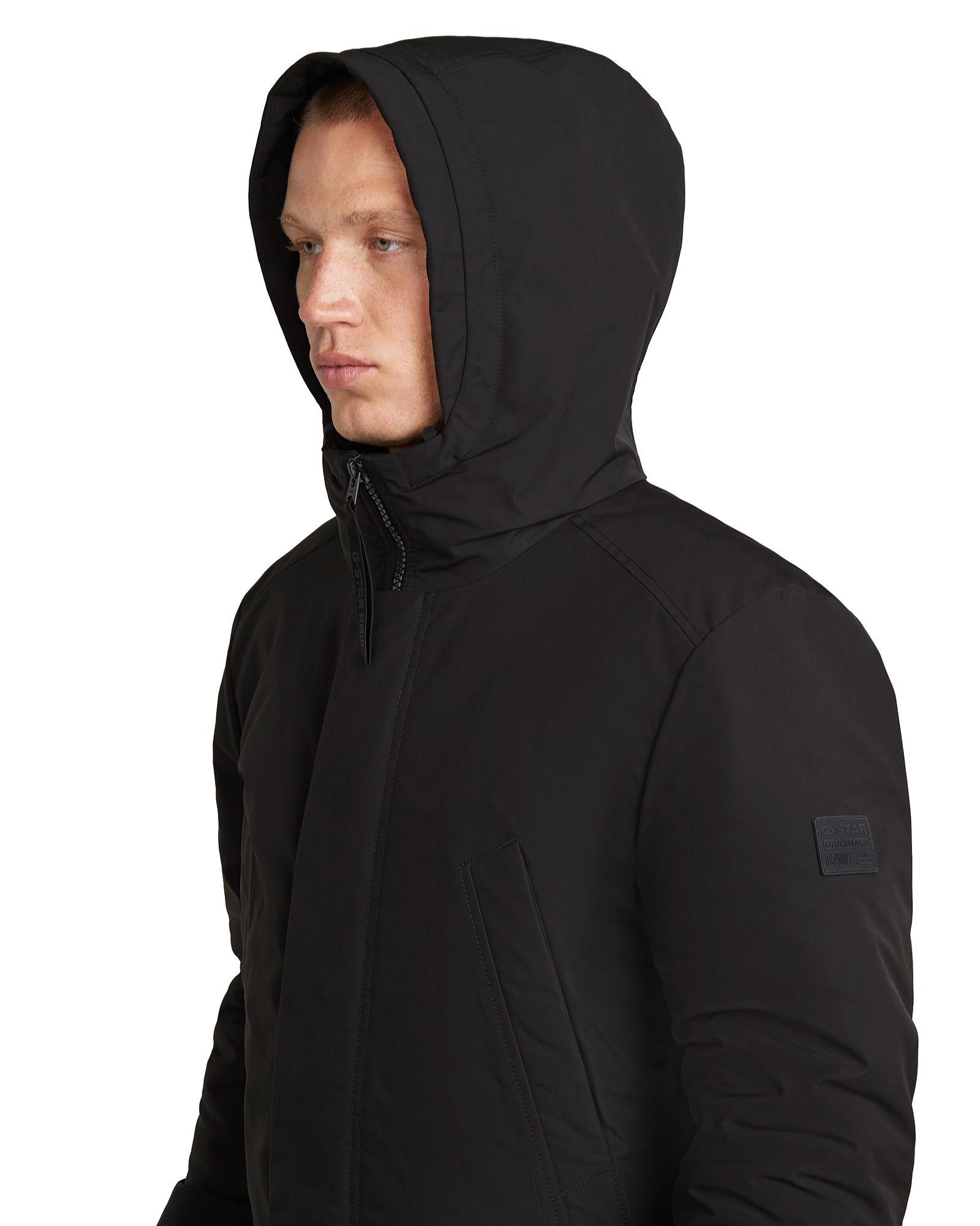 G-Star Clean Vodan Padded Hooded Parka in Black for Men | Lyst Canada