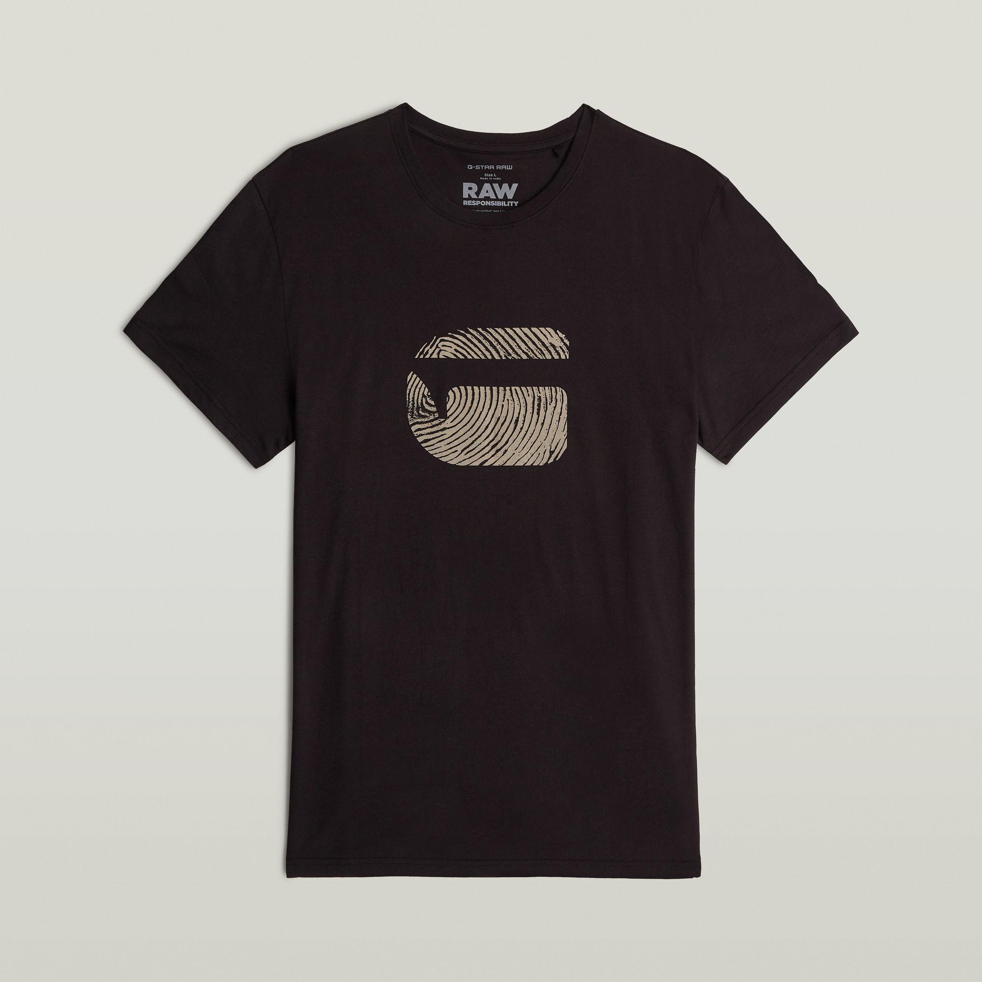 G-Star Finger Print Burger T-Shirt in Black for Men | Lyst