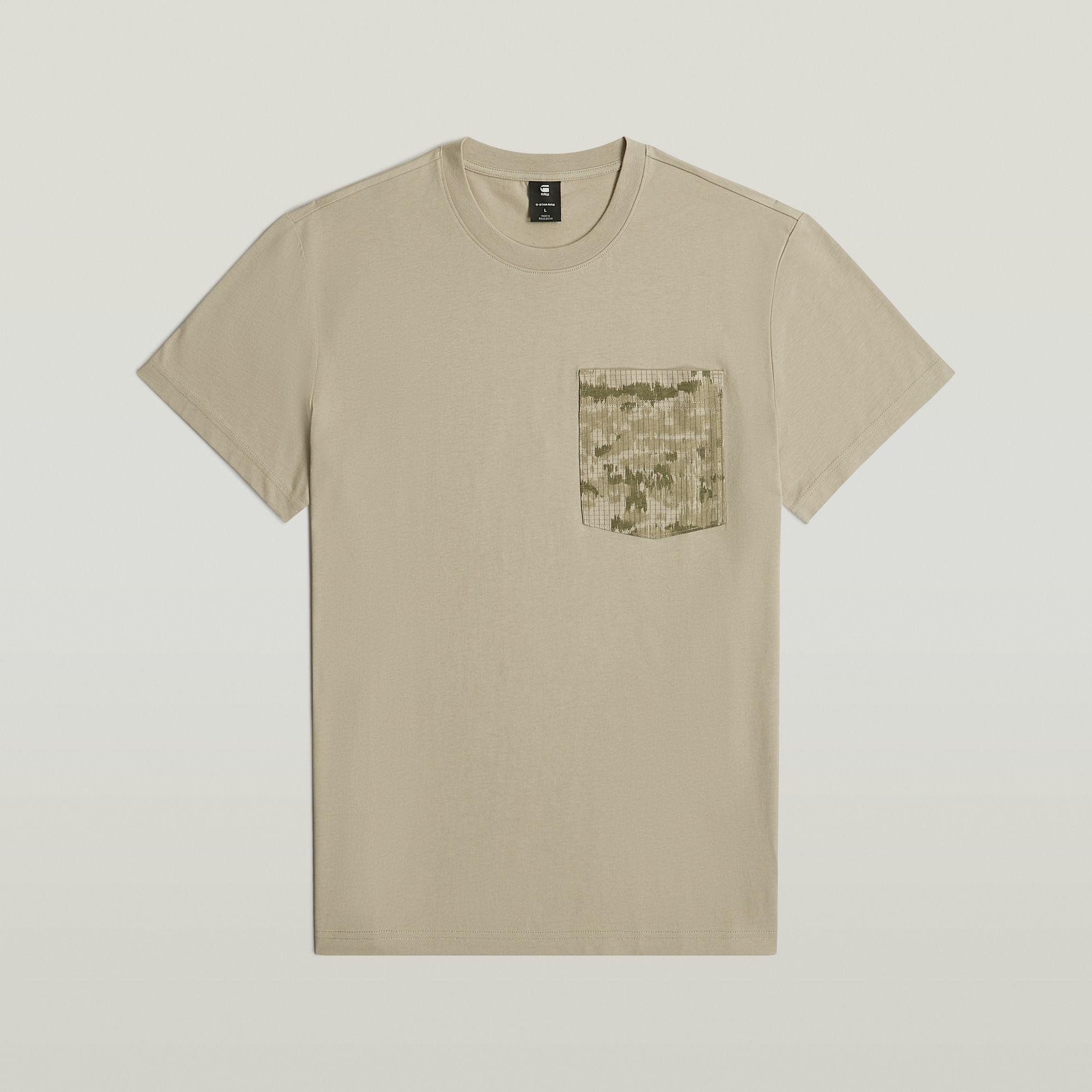 送料込★G-Star★Shadow Woven Camo Pocket 半袖Tシャツ G-Star Shadow Woven Camo Pocket T-Shirt in Natural for Men